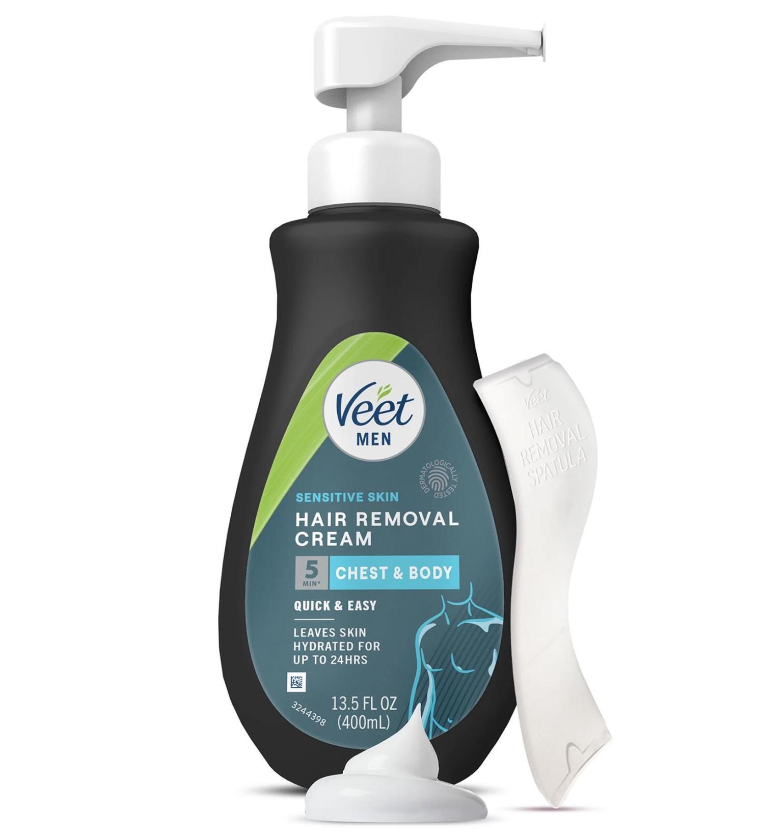 Veet Men Sensitive Skin Hair Removal Cream 400ML - Buy Online on GoSupps.com