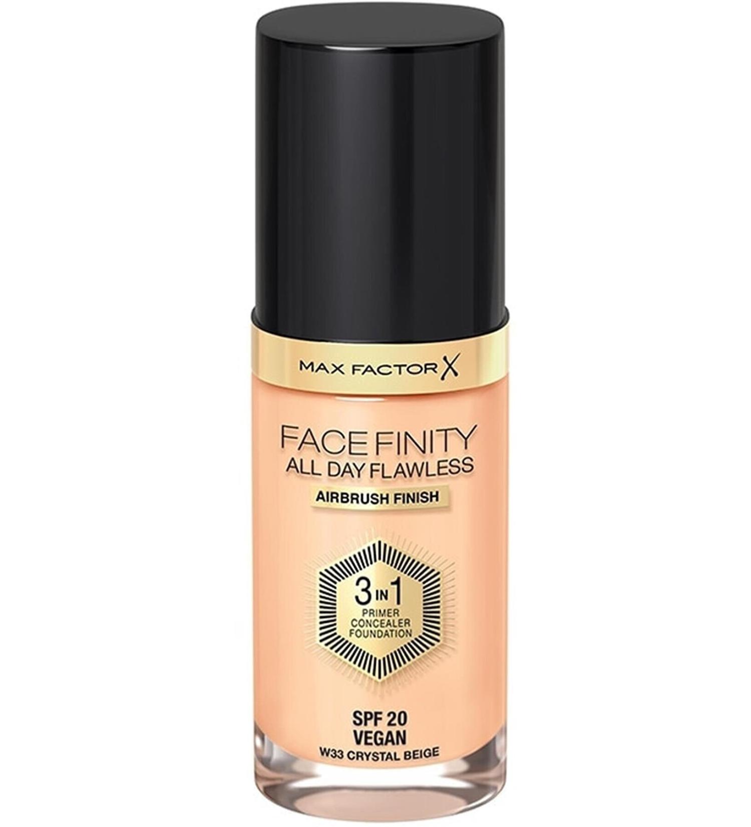 Max Factor Facefinity 3 in 1 Long-lasting Foundation 33 Crystal Beige