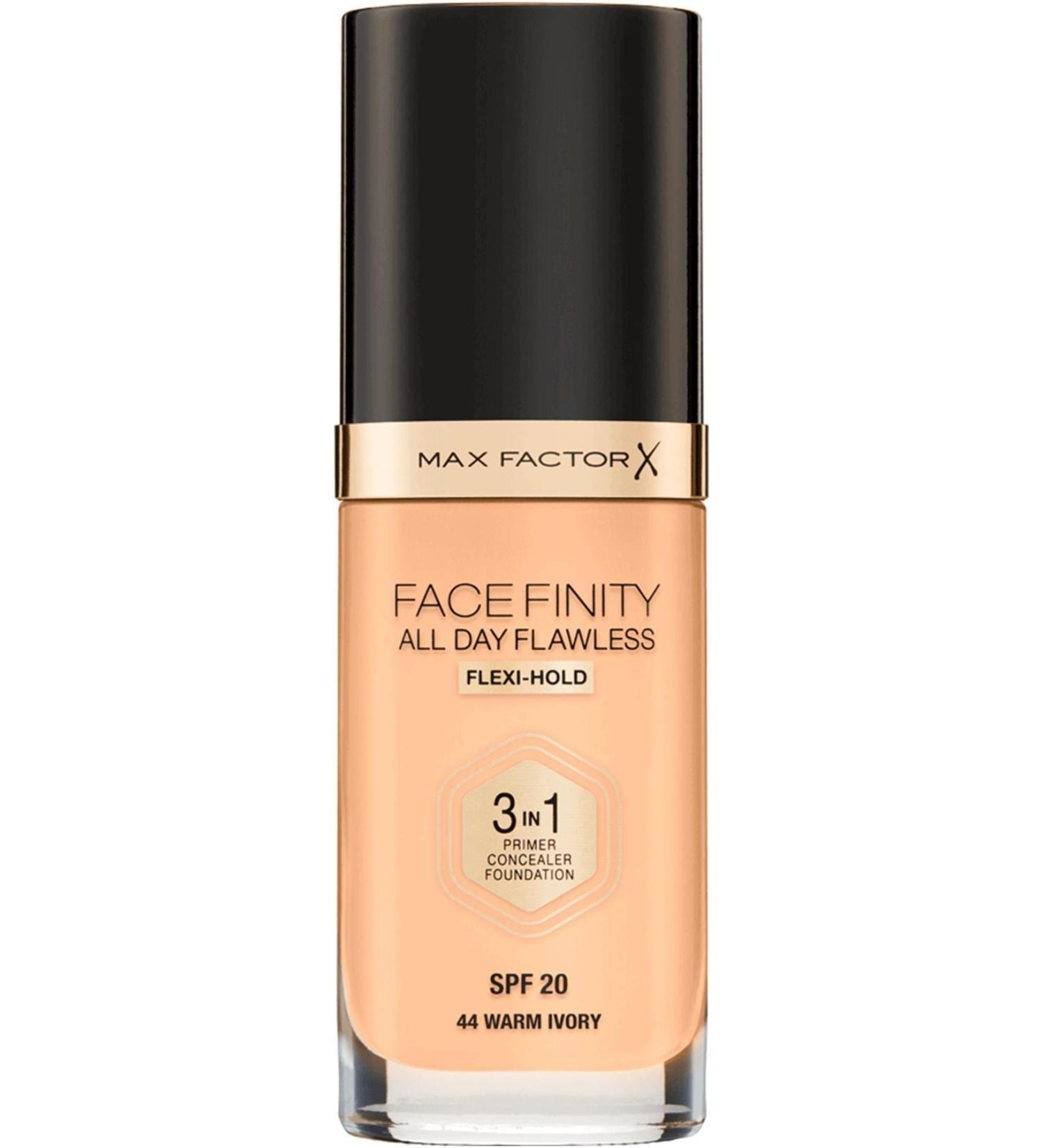 Max Factor Facefinity 3in1 Foundation No:44 Warm Ivory