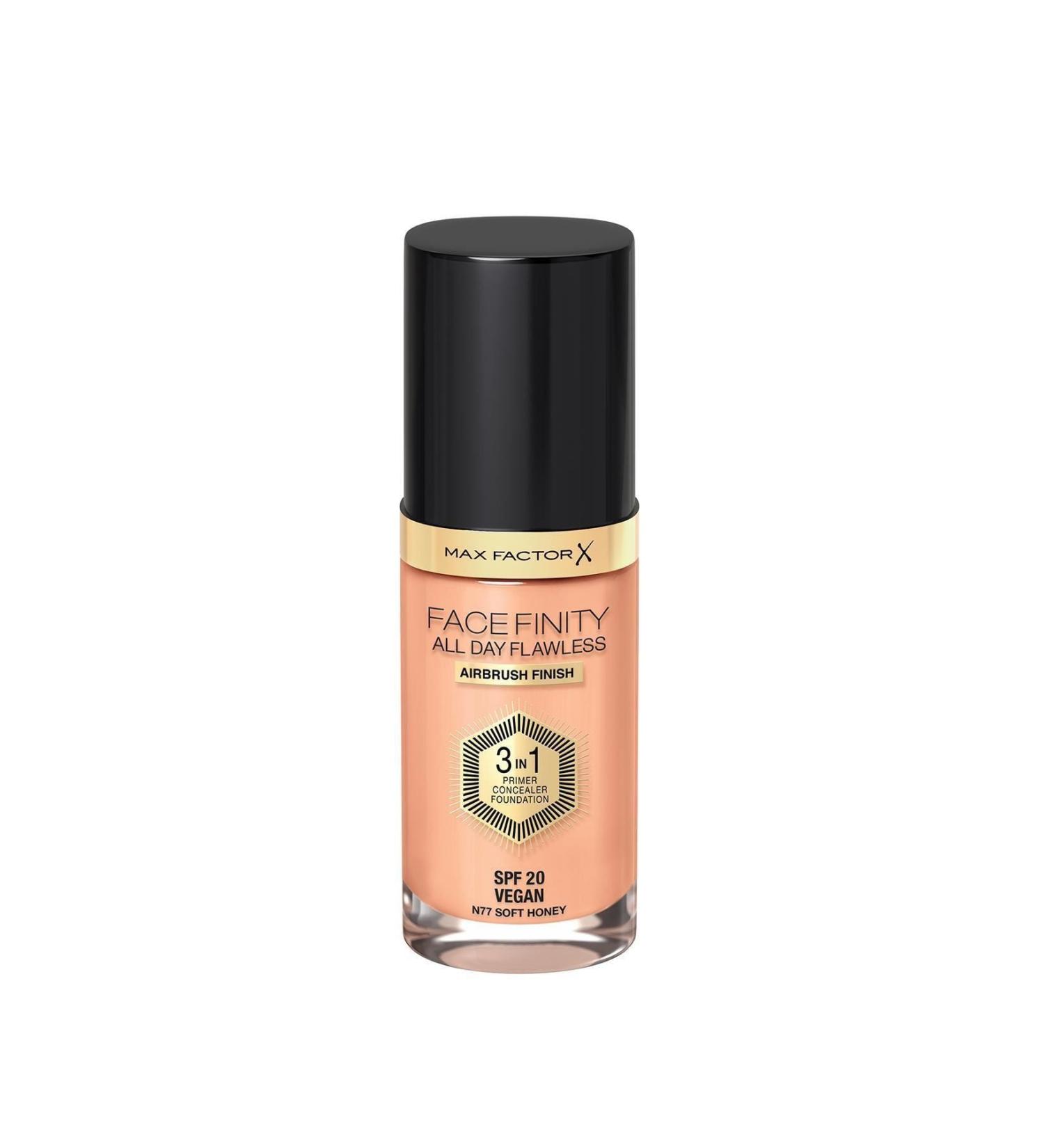 Max Factor Foundation Facefinity Foundation All Day Flawless 77 Soft Honey - Buy Online on GoSupps.com