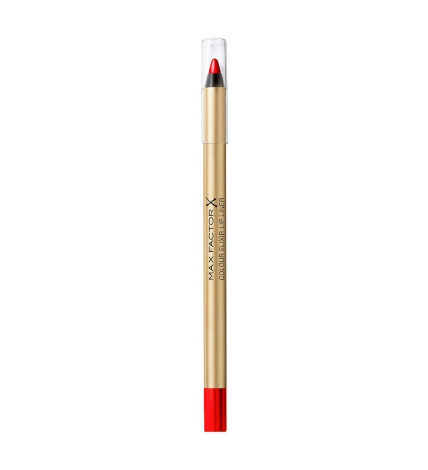 Max Factor Red Lip Pencil - Colour Elixir Lip Liner 10 Red Rush 96020098