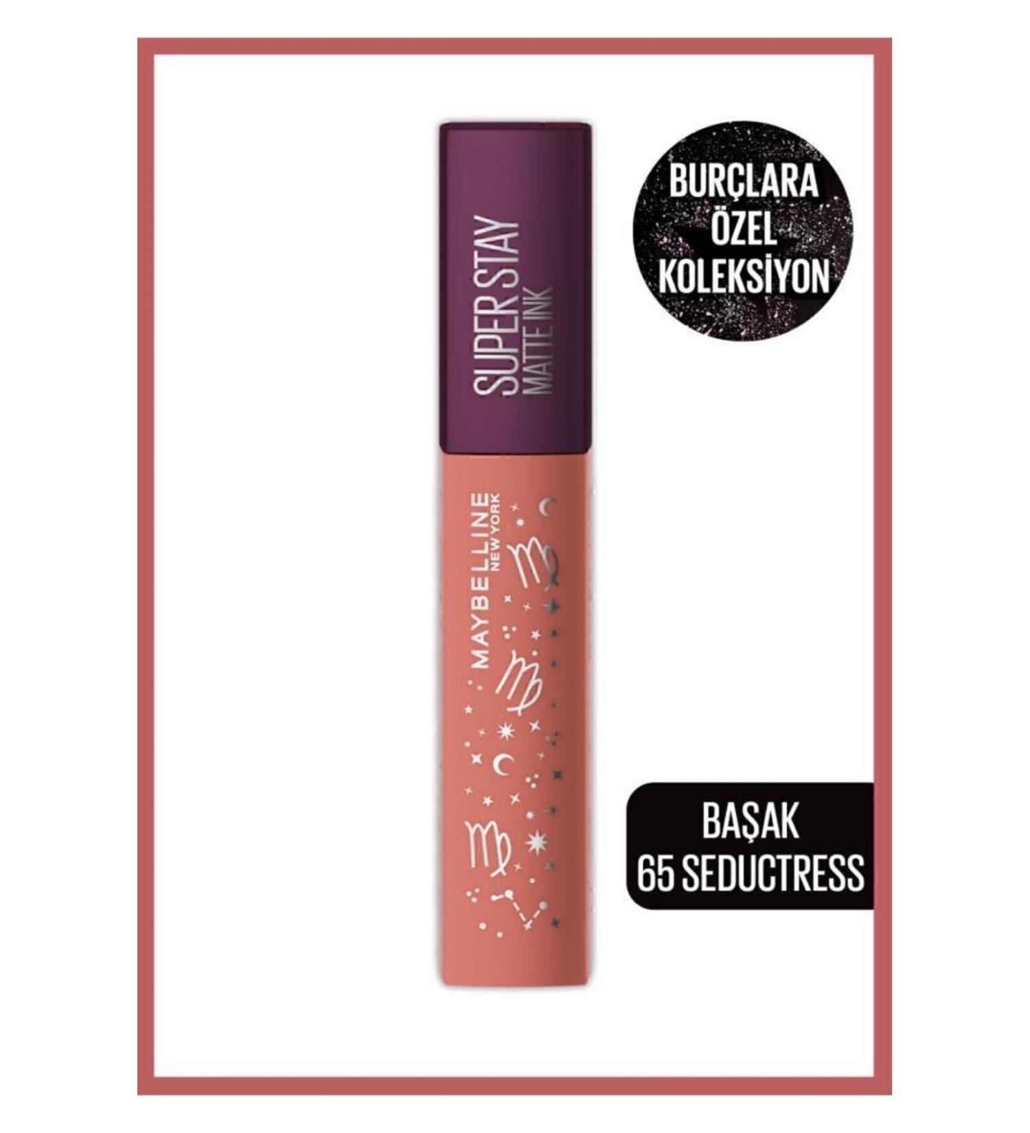 Maybelline New York Super Stay Matte Ink Zodiac Liquid Matte Lipstick- 65 Seductress (VIRGO) - Buy Online on GoSupps.com