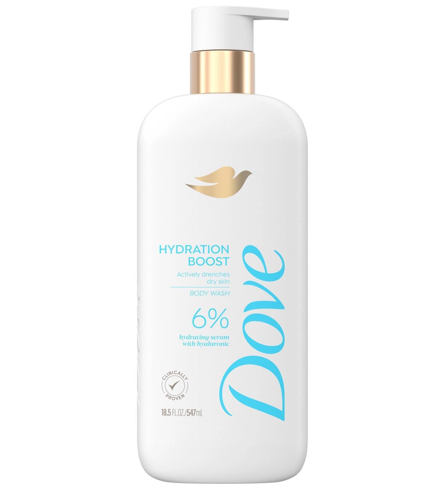 Dove Glow Hydration Boost 6% Hydrating Serum Body Wash 547ML