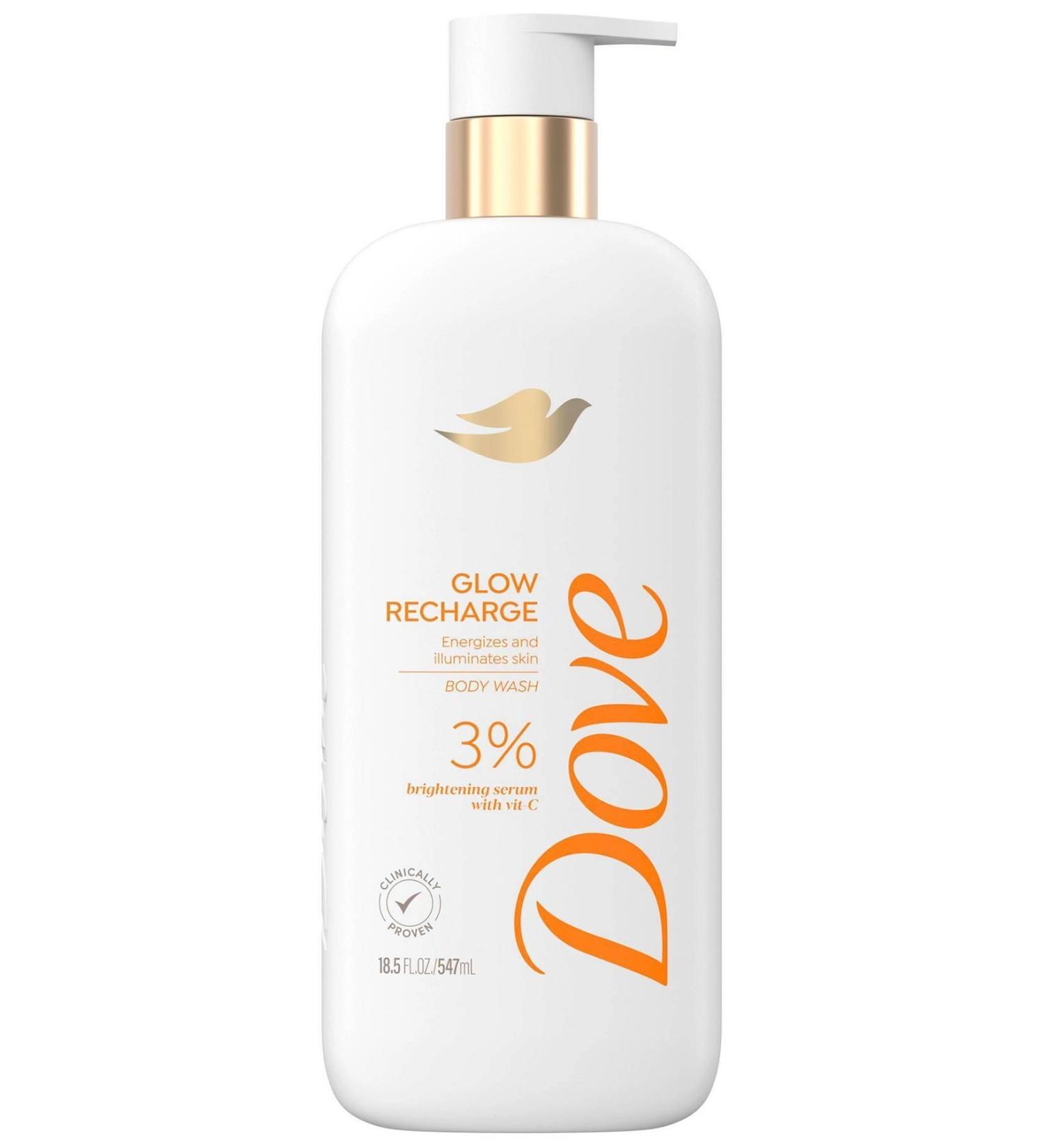 Dove Glow Recharge 3% Brightening Serum Body Wash 547ML - Buy Online on GoSupps.com