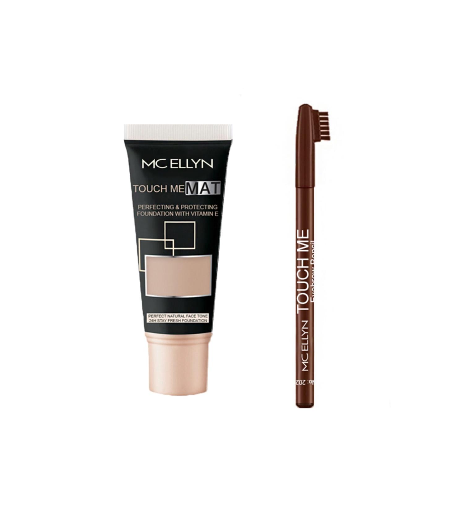 Mcellyn Touch Me Matte Foundation + Eyebrow Pencil 2