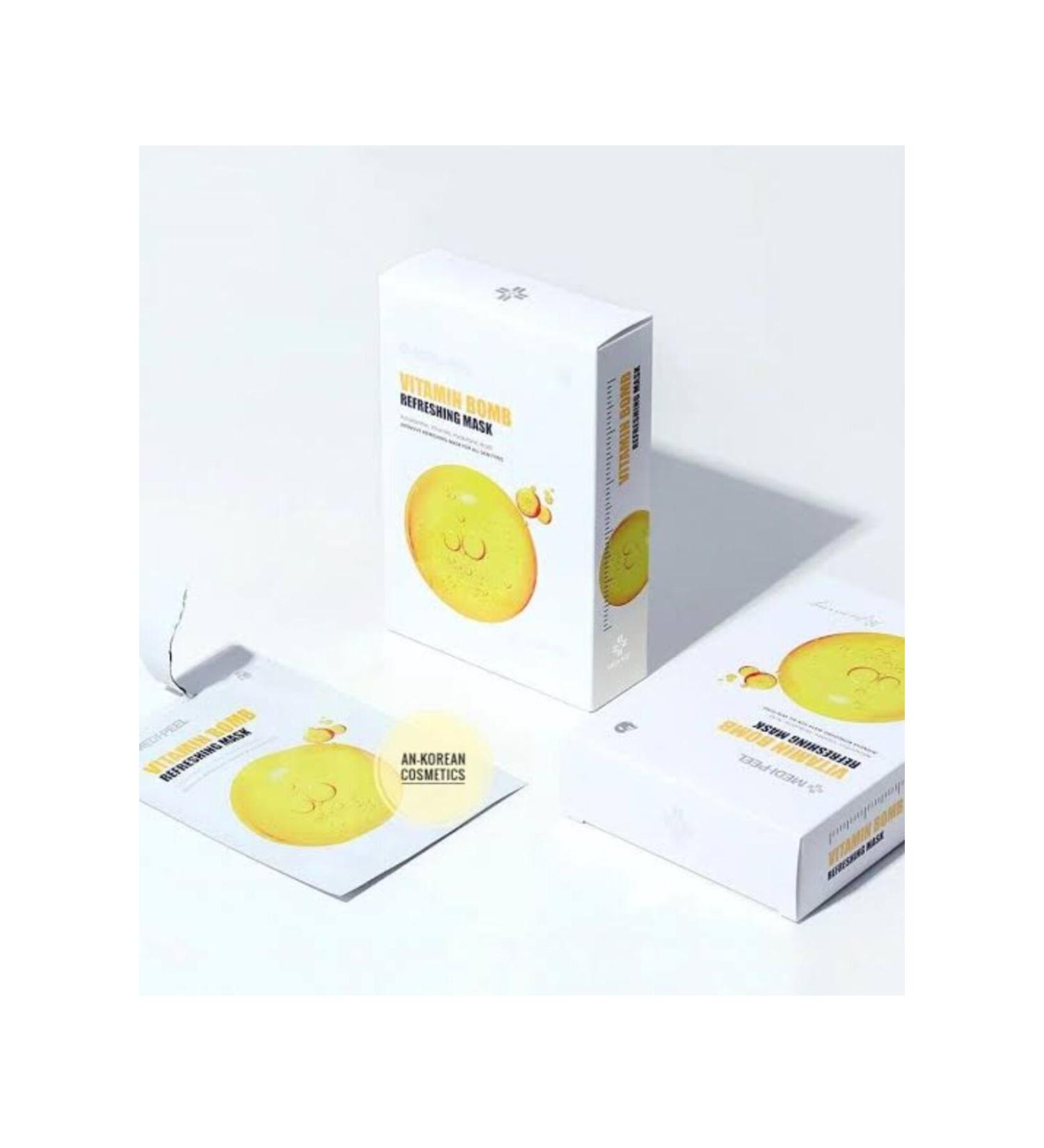 Medipeel Medi-peel Vitamin Bomb Refreshing Mask (MASK AGAINST WRINKLES AND DULLNESS) 1 Piece - Buy Online on GoSupps.com