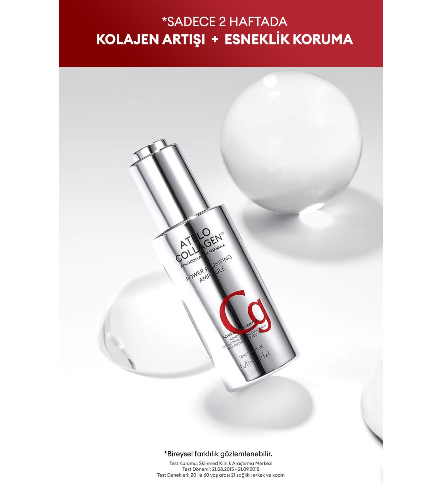 Missha Atelocollagen Anti-Wrinkle Ampoule 50ml Atelocollagen500 Power Plumping Ampoule - Buy Online on GoSupps.com