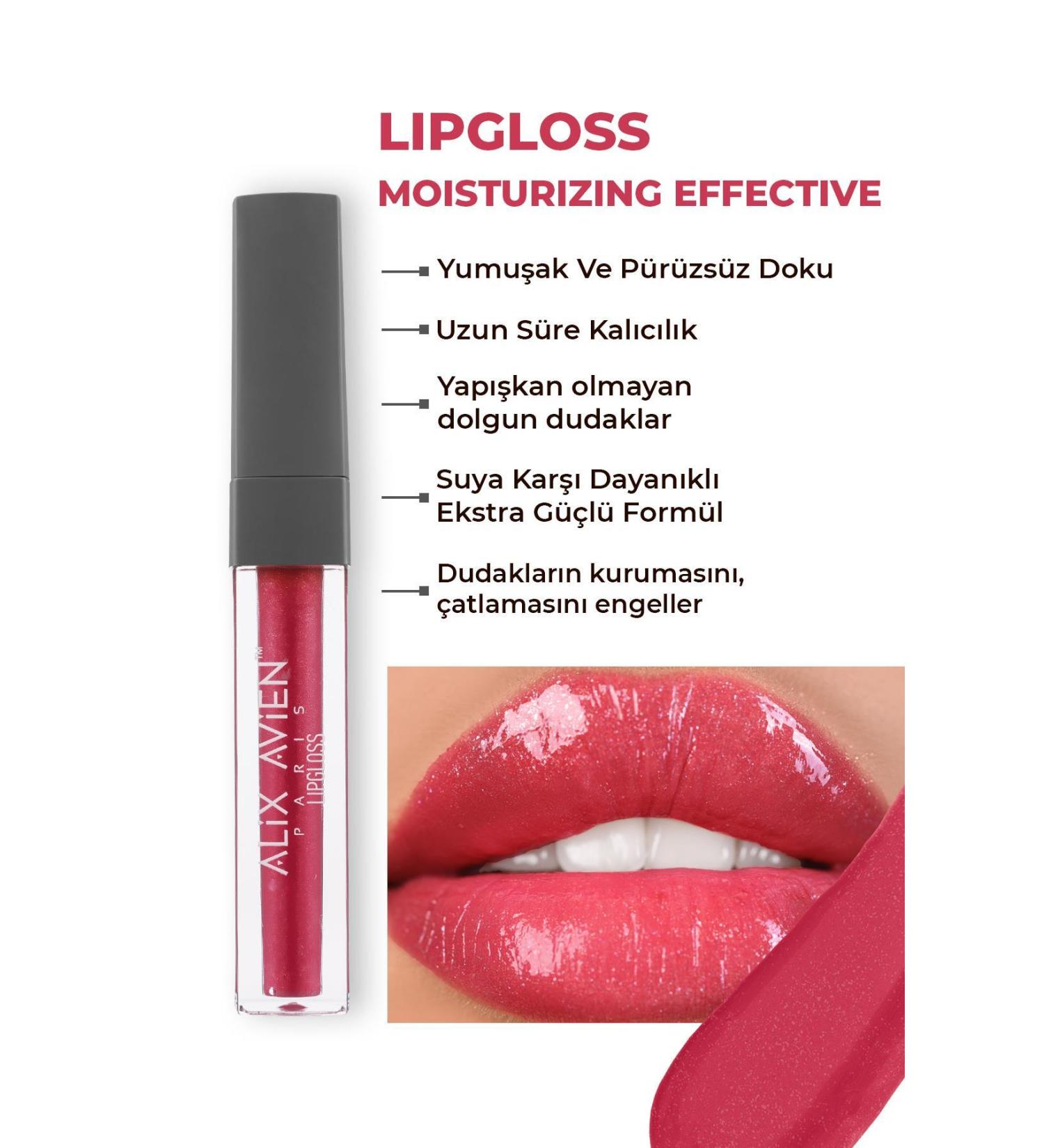 Alix Avien Moisturizing Effect Non-Sticky Lip Gloss - Lipgloss 12 Juicy SB - Buy Online on GoSupps.com