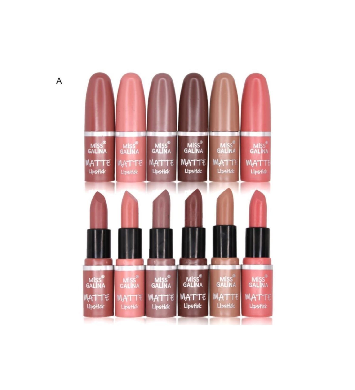MUJGAN Miss Galina Matte 6-Piece Lipstick Set No:a