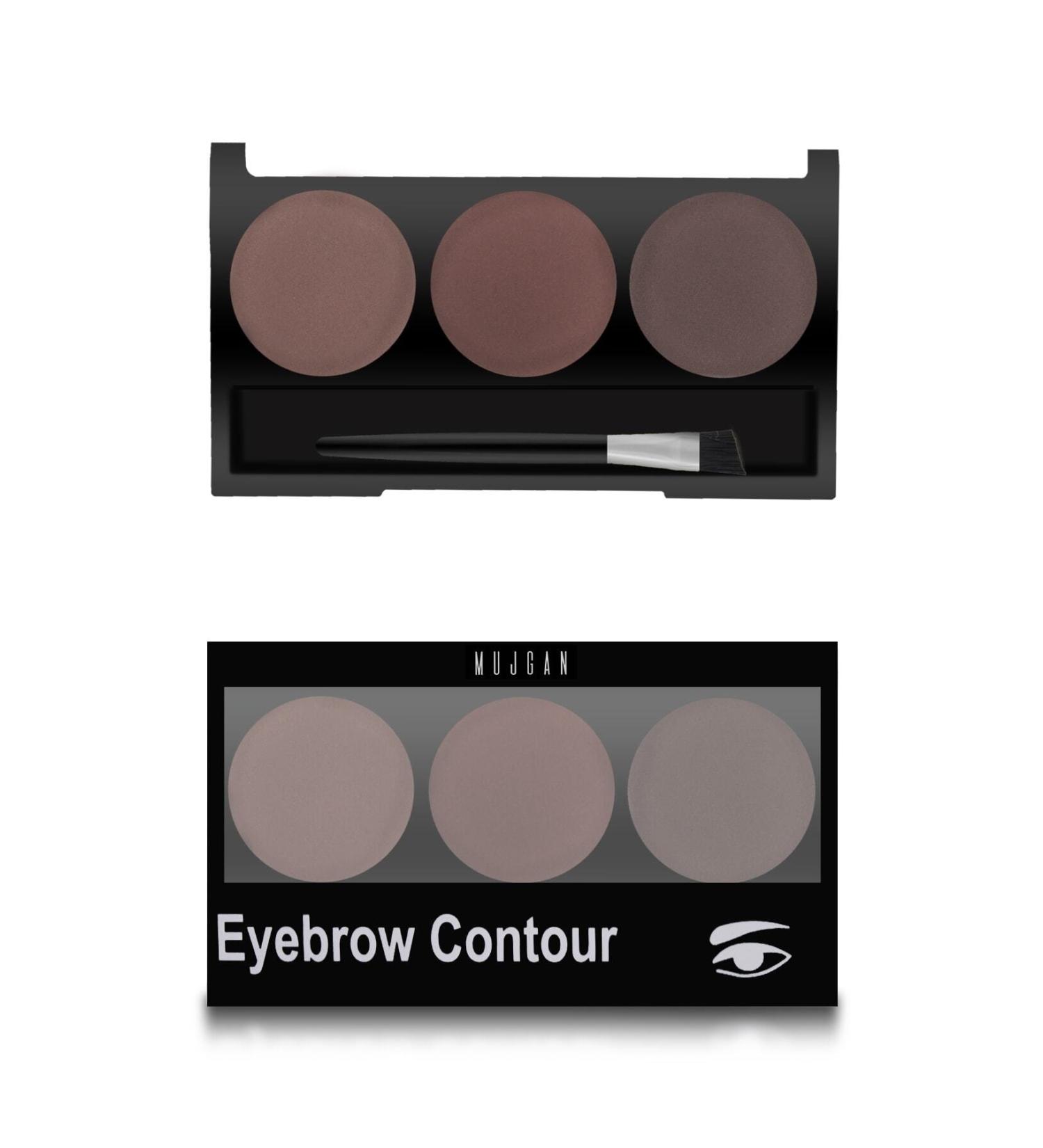 MUJGAN Romantic Flower 3-Pack Eyebrow Shadow 03
