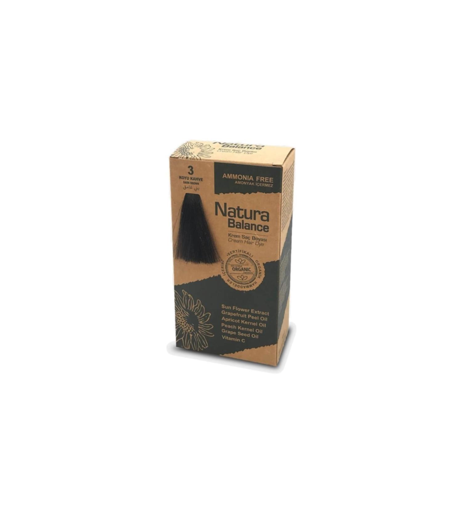 Natura Brand: Balance Kit Hair Dye Dark Brown 3 Category: Hair Dye
