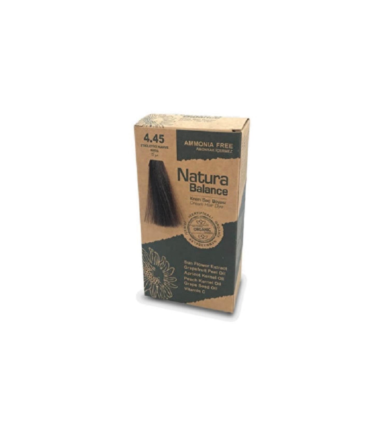NATURABALANCE Balance Hair Dye 7.4 Cinnamon 3 Pieces + Hair Coloring Set