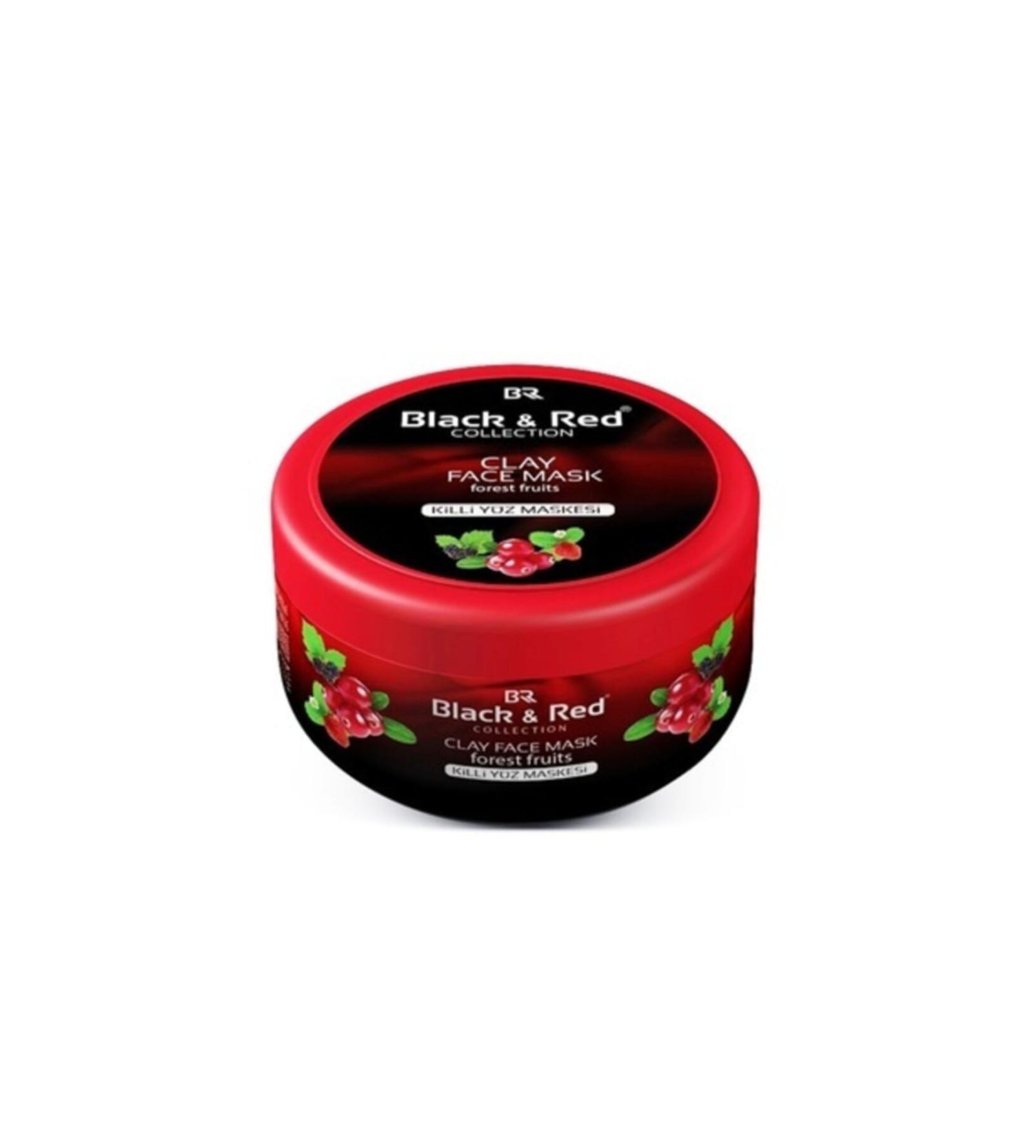 Black Red Forest Fruit Clay Face Mask 400gr