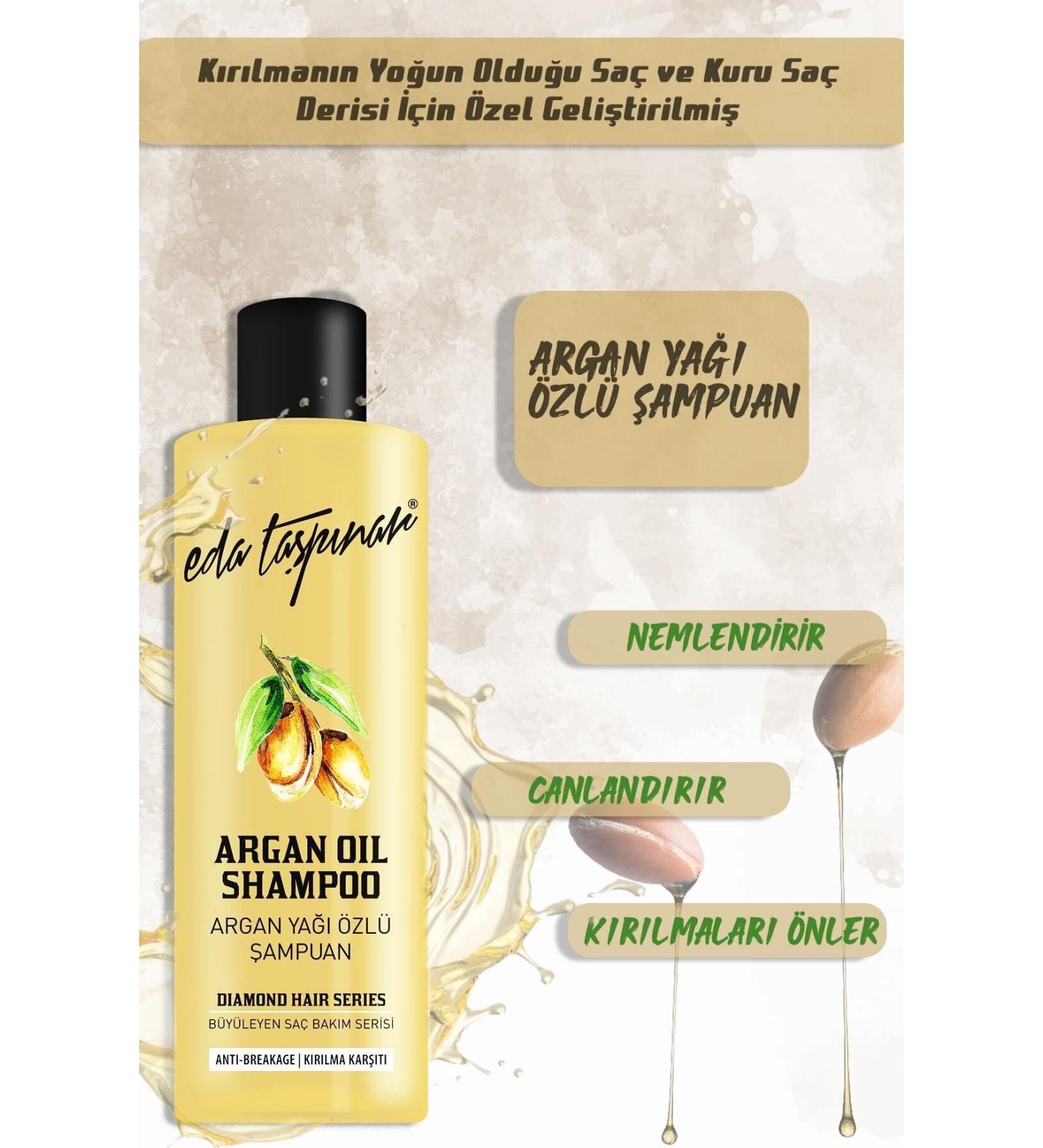 Eda Ta p nar Argan Oil Argan Oil Shampoo Anti-Breakage 400ml. - Buy Online on GoSupps.com