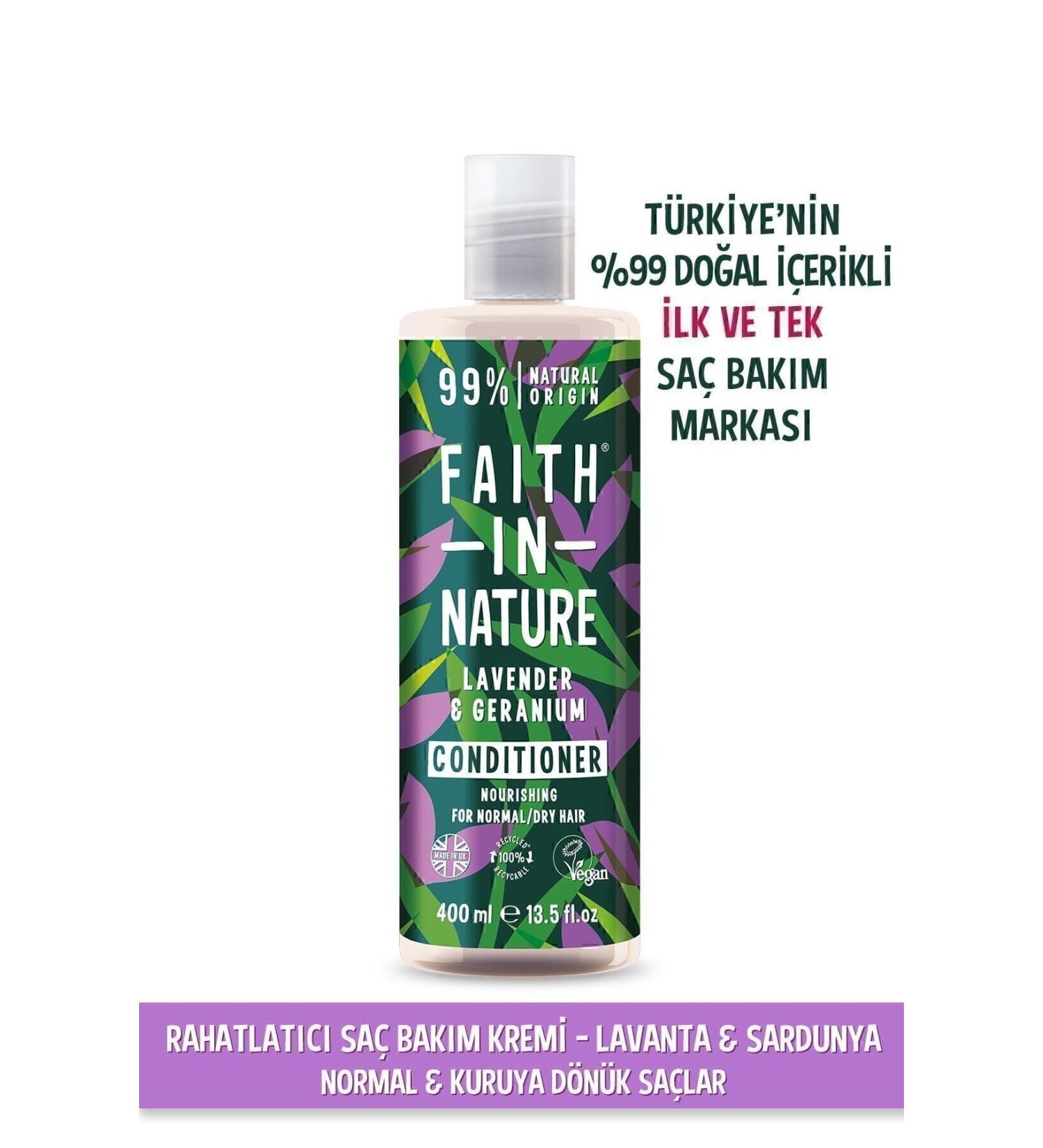 Faith In Nature Natural Relaxing Conditioner Lavender & Geranium For Normal & Dry Hair - Buy Online on GoSupps.com