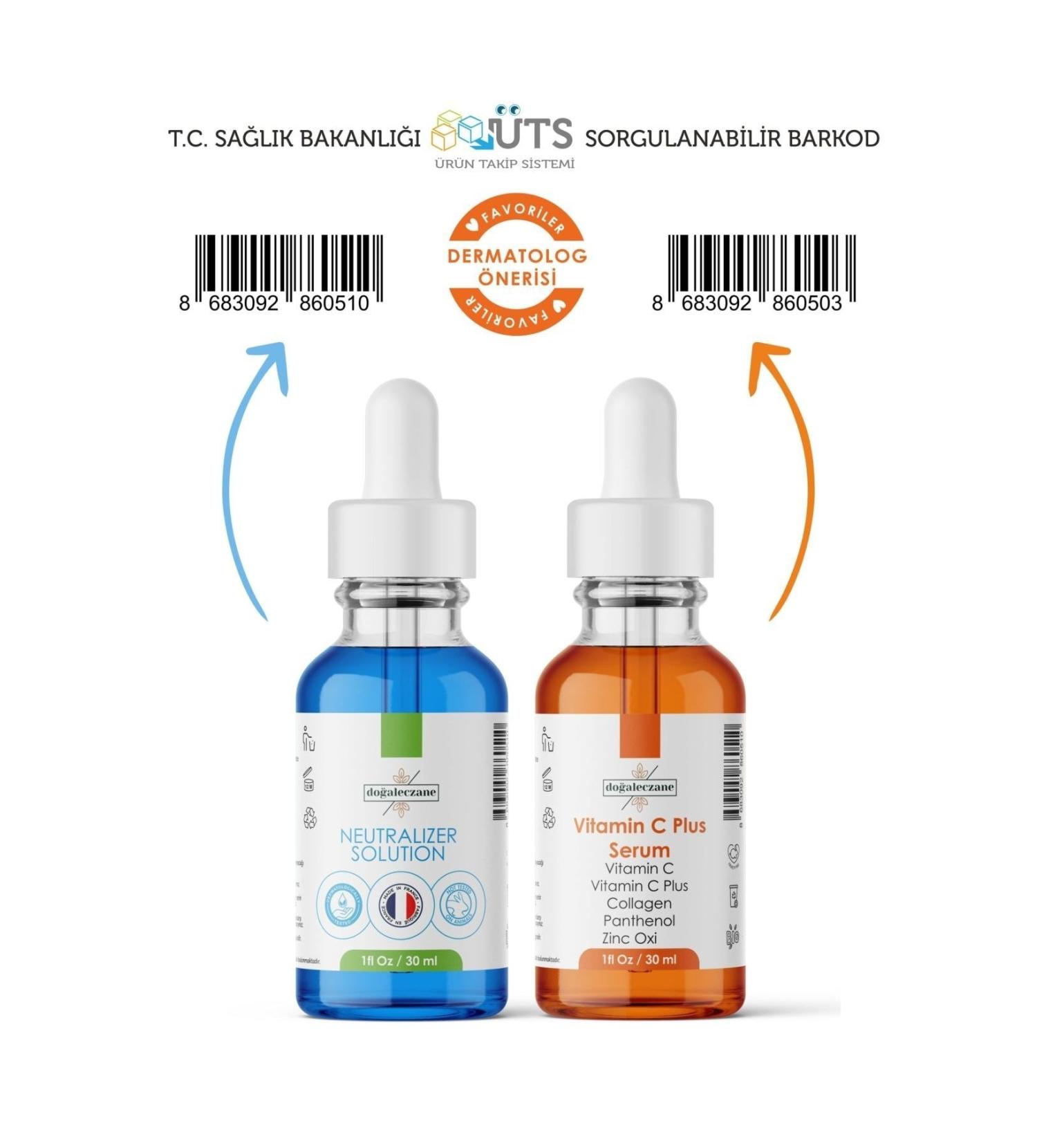 Natural Pharmacy Vitamin C Plus Serum 30 Ml + Neutralize Solution 30 Ml