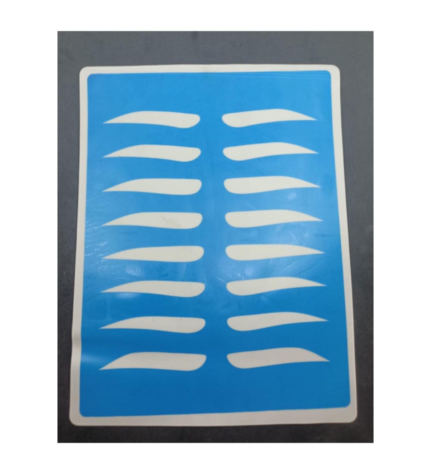NEF Latex Working Leather Blue Eyebrow Shaped 5 Pieces