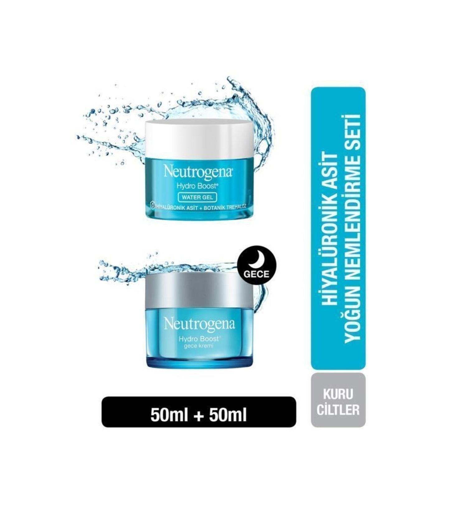 Neutrogena Hydro Boost Water Gel Moisturizer 50 ml + Hydro Boost Night Cream 50 ml
