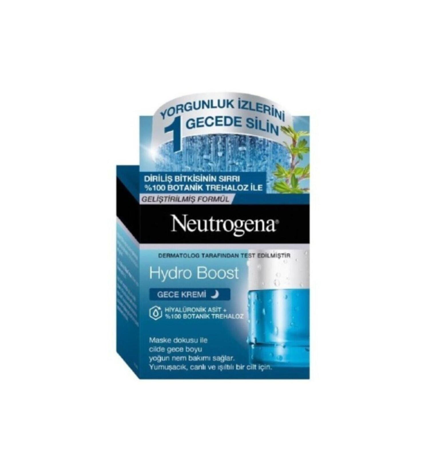 Neutrogena Hydro Boost Hyaluronic Acid Super Botanical Trehalose Night Cream 50 ml