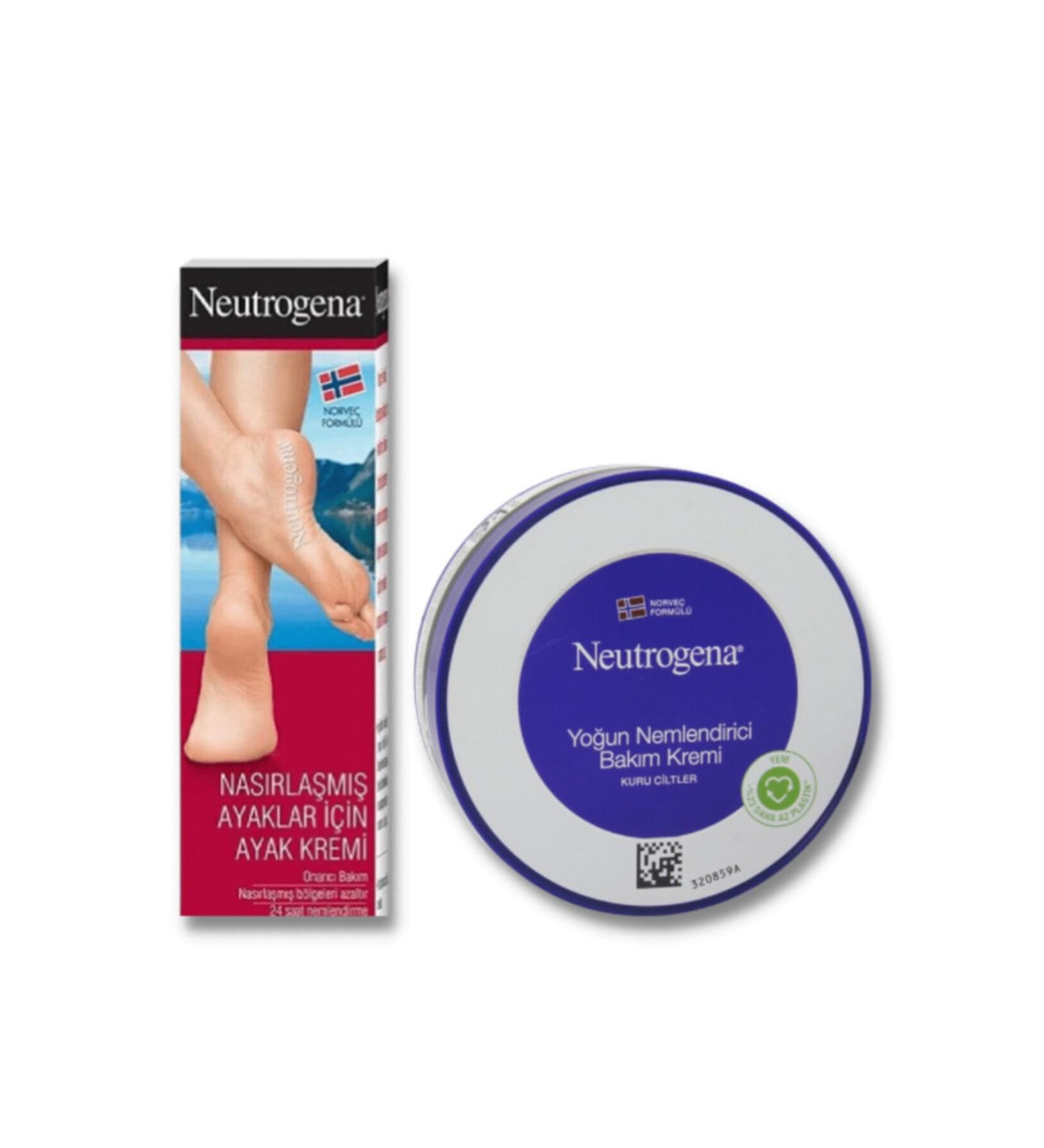 Neutrogena Norwegian Formula Foot Cream for Calloused Feet 50 ml + Intensive Care Cream 200 ml