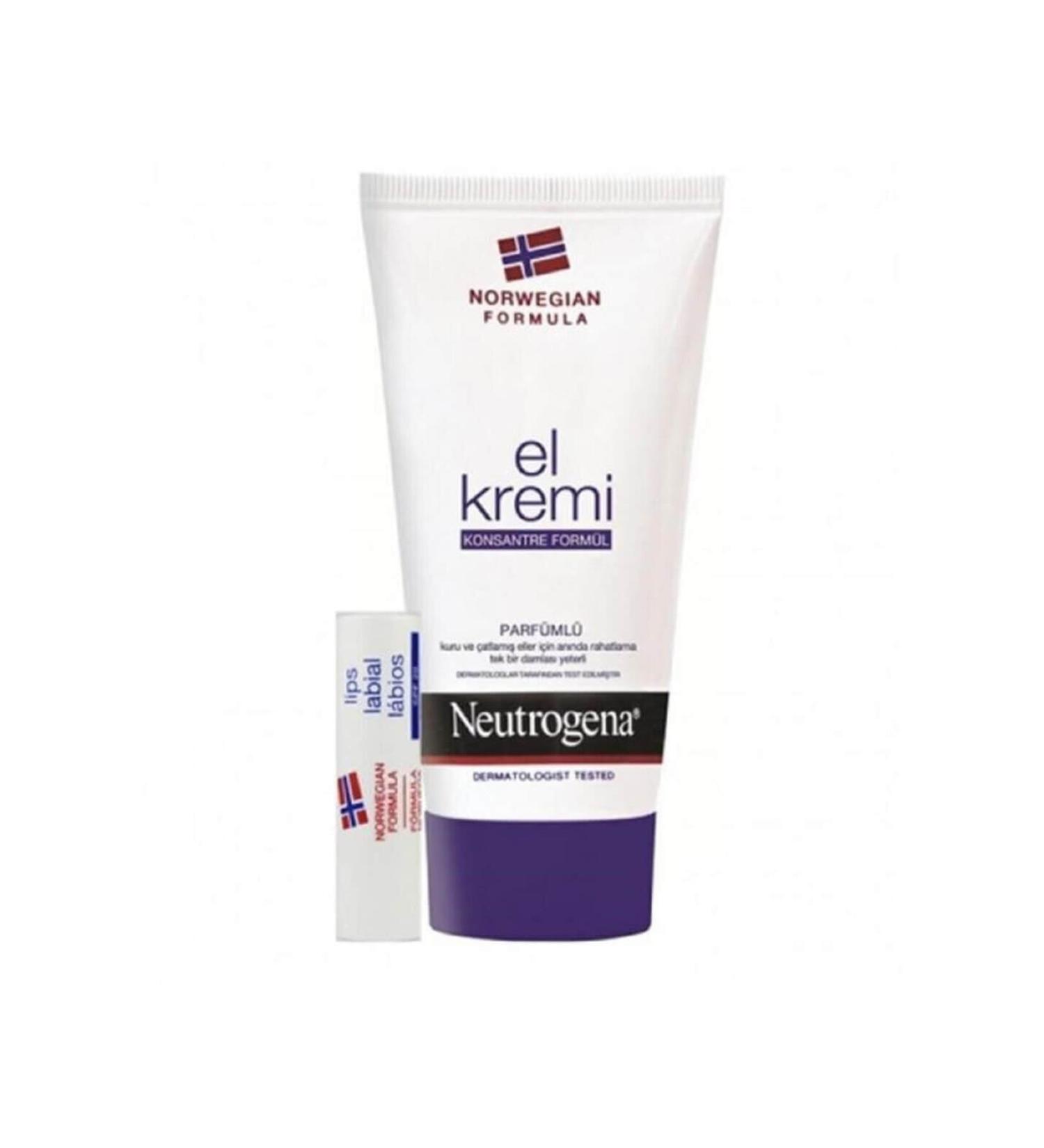 Neutrogena Perfumed Hand Cream & Lip Balm Set 75 ml