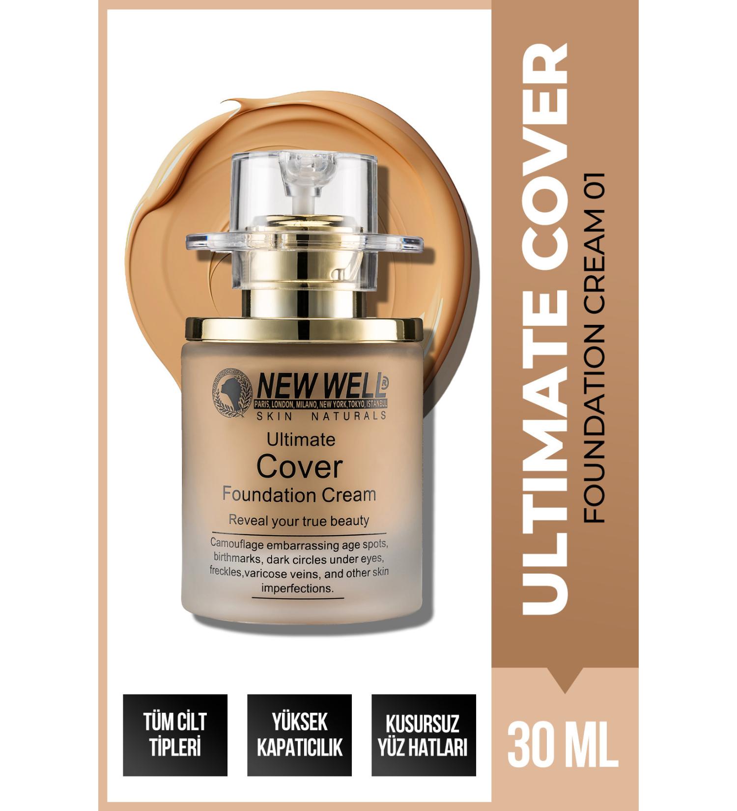 New Well Cover Bottle Foundation 01 30 ml 8680923306810