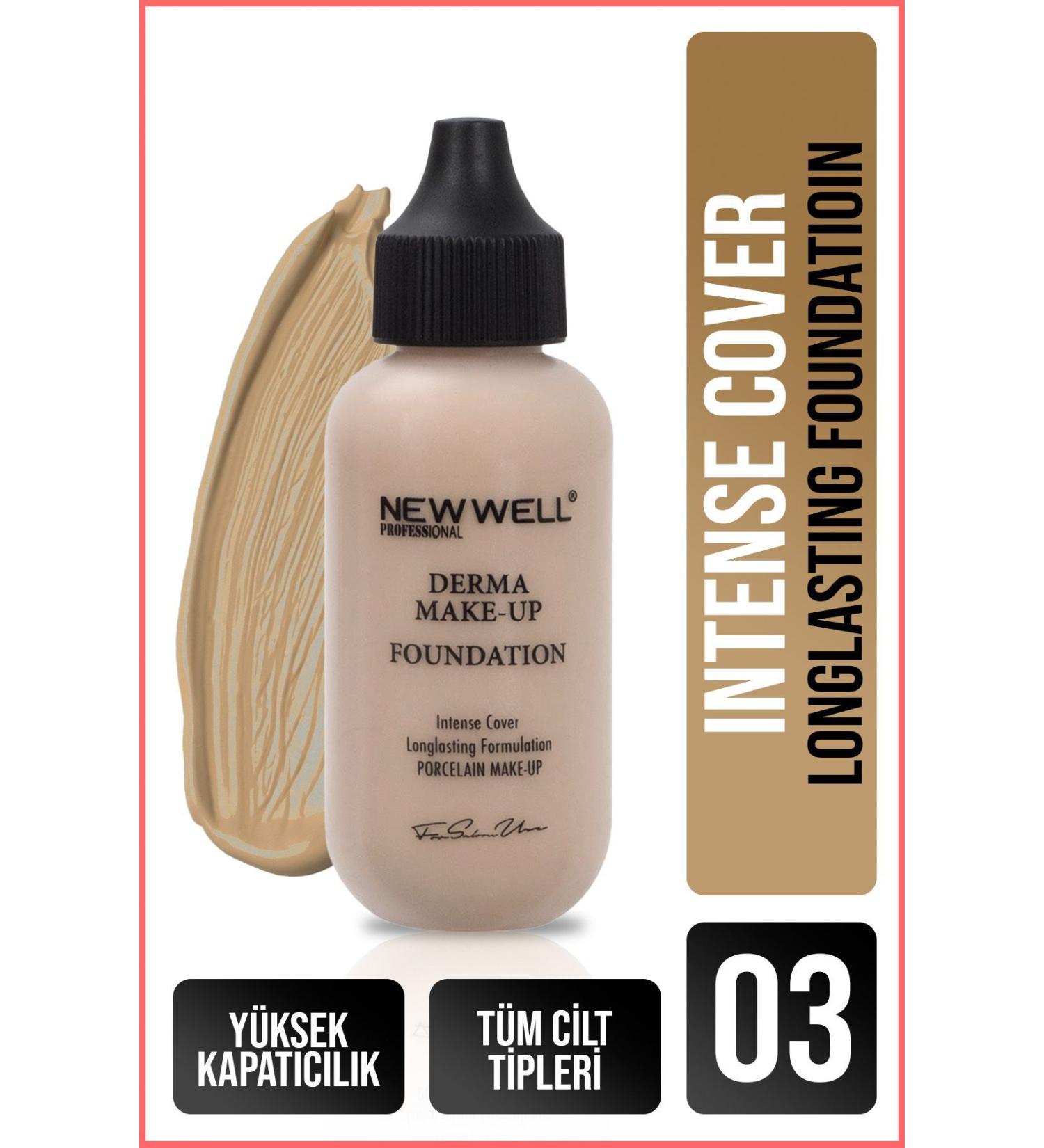 New Well Derma Makeup Foundation - Intense Cover Longlasting 03