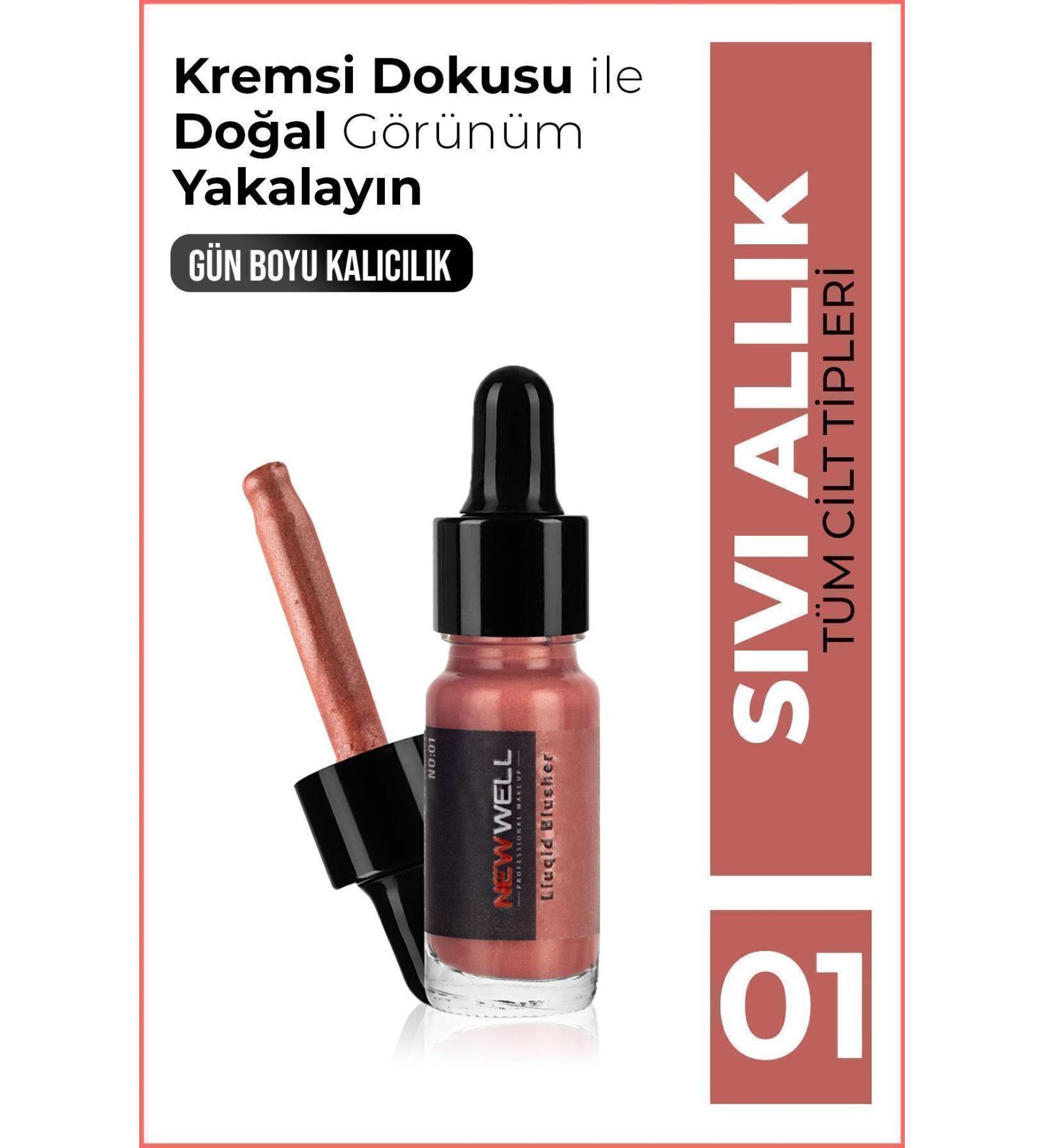 New Well Liquid Blush (pearlescent) No01