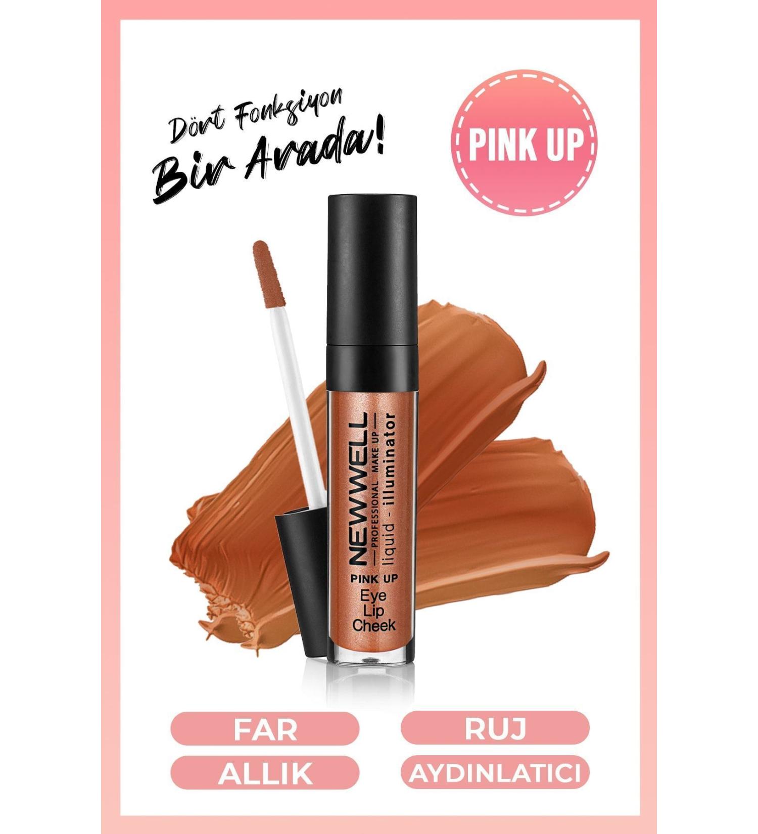 New Well Liquid Illuminator Brightening Blush 3 In 1 - Pink Up - Buy Online on GoSupps.com