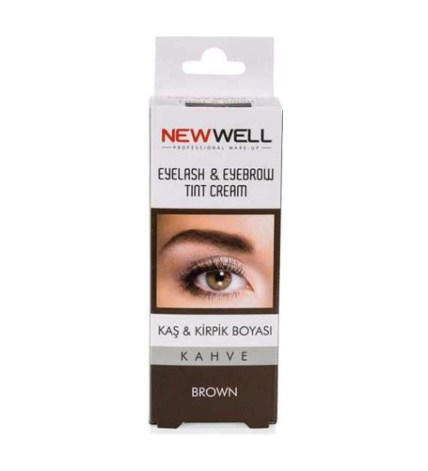 New Well Makeover Brown Eyebrow Eyelash Dye Brown 15 Ml