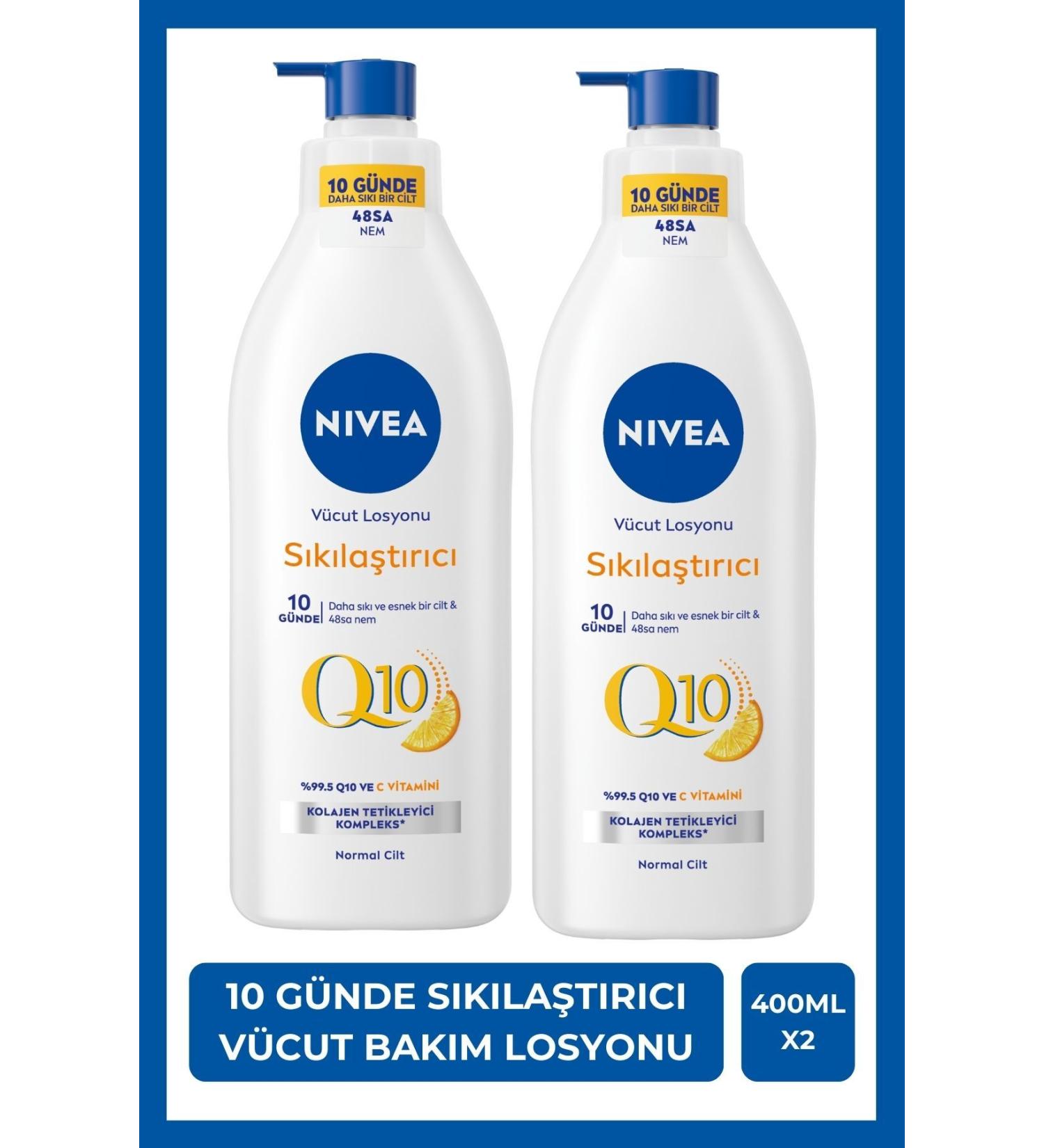 NIVEA Q10 Firming Body Lotion 400ml Firm in 10 Days Vitamin C Moisturizing Supple Skin X2Pcs - Buy Online on GoSupps.com