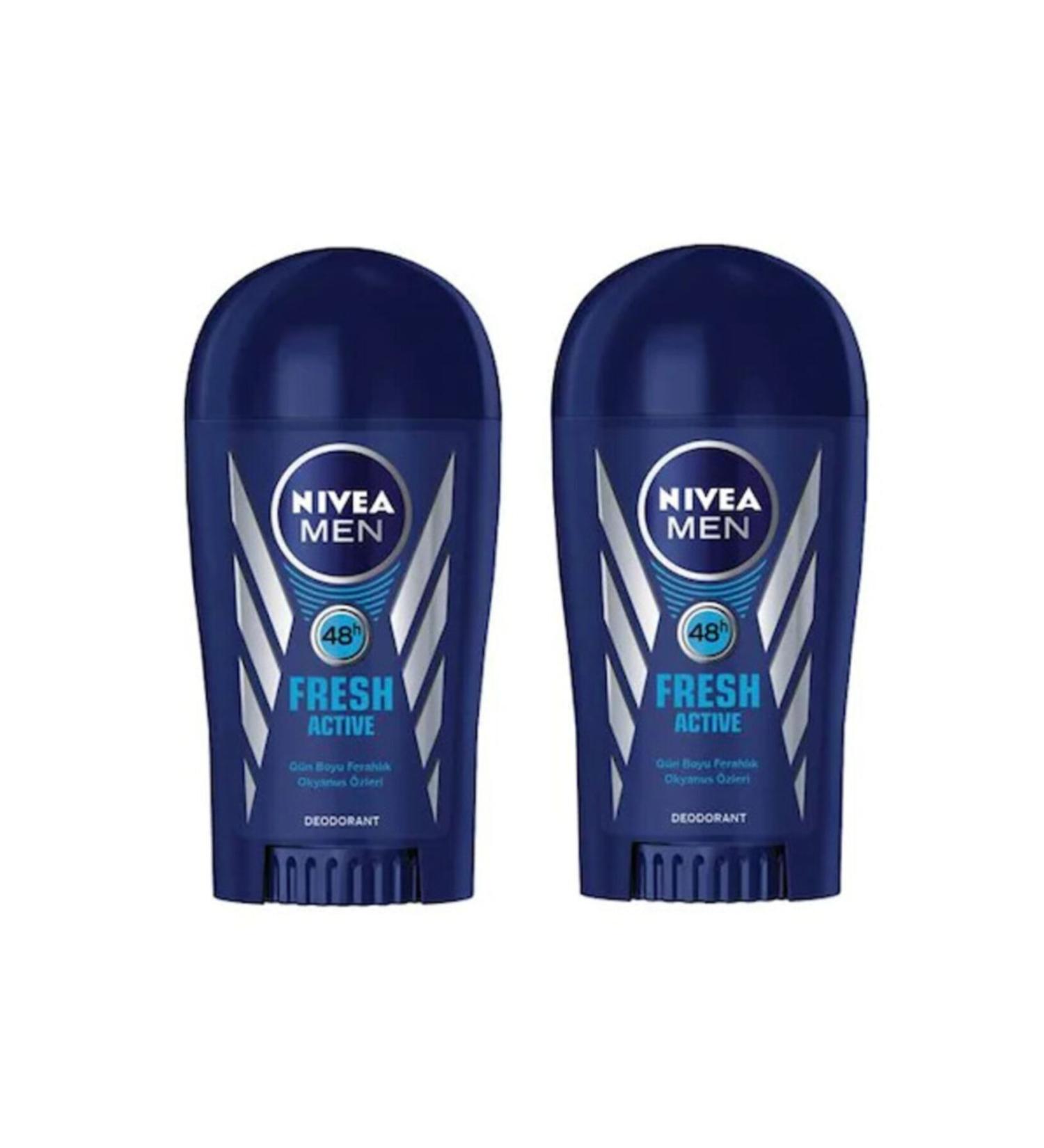 NIVEA Nivea Deo Stick Men 40 Ml Fresh Active / 2 Pieces