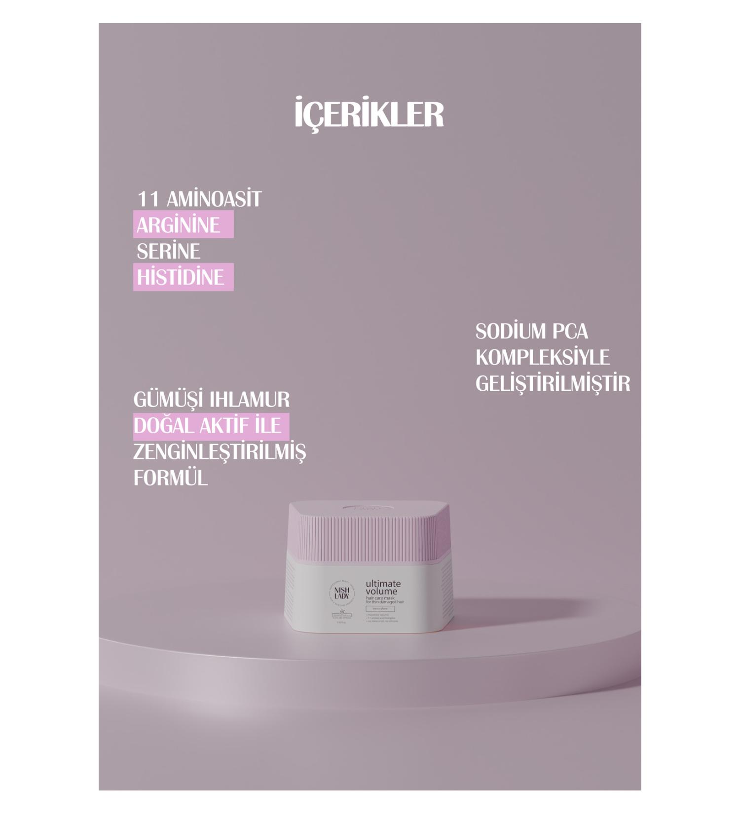 Nishlady Touch Of Silver Purple Hair Mask Moisturizing and Tone Balancing for Light Blonde Grey and White Hair