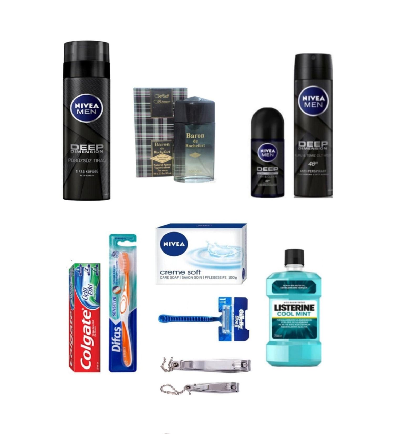 NIVEA Groom Promise Engagement Wedding Bundle Set 11 Piece - Groom Bundle Without Box Shaving Set