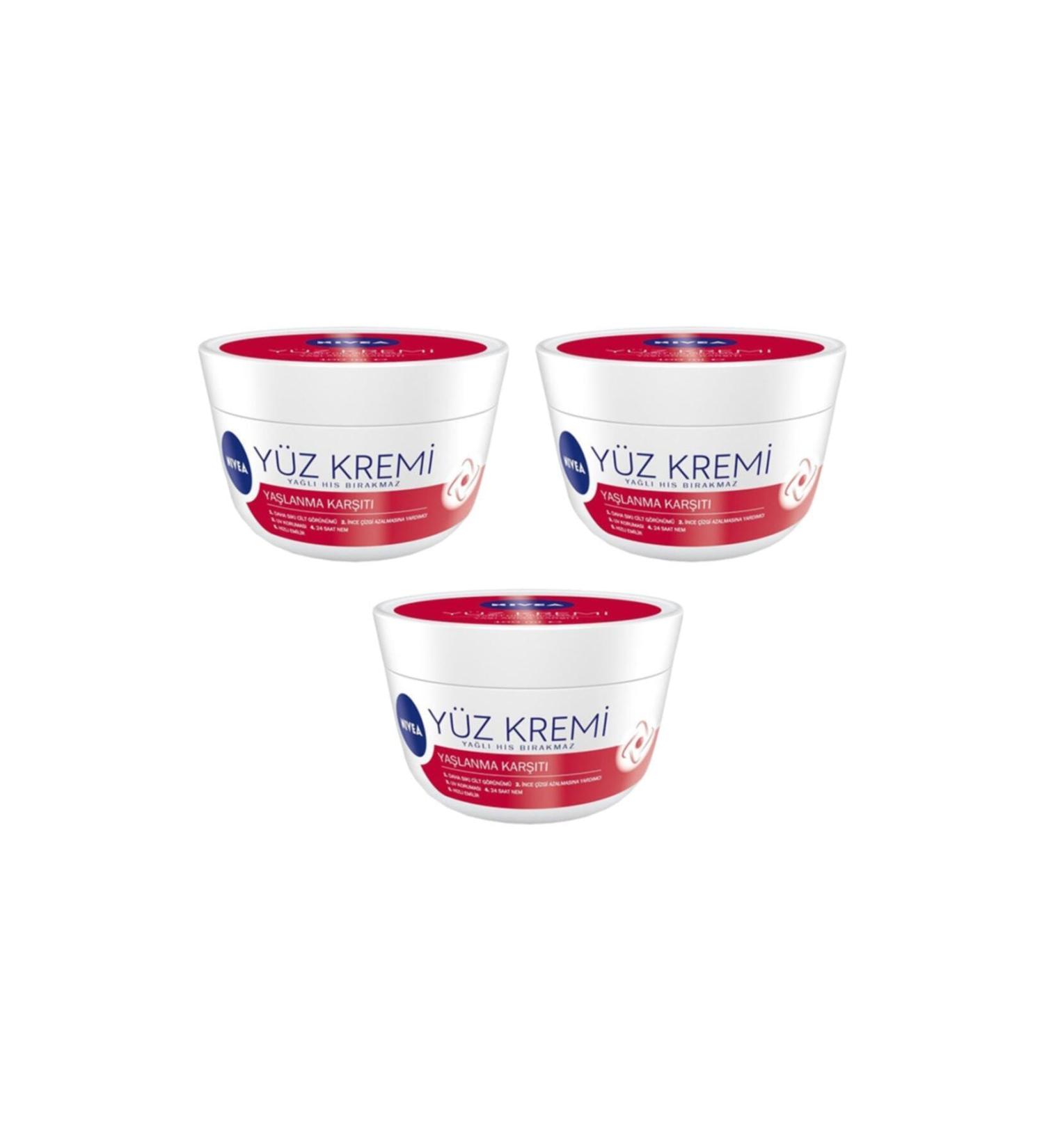 NIVEA Anti-Aging Face Cream 100 Ml X 3 Pieces
