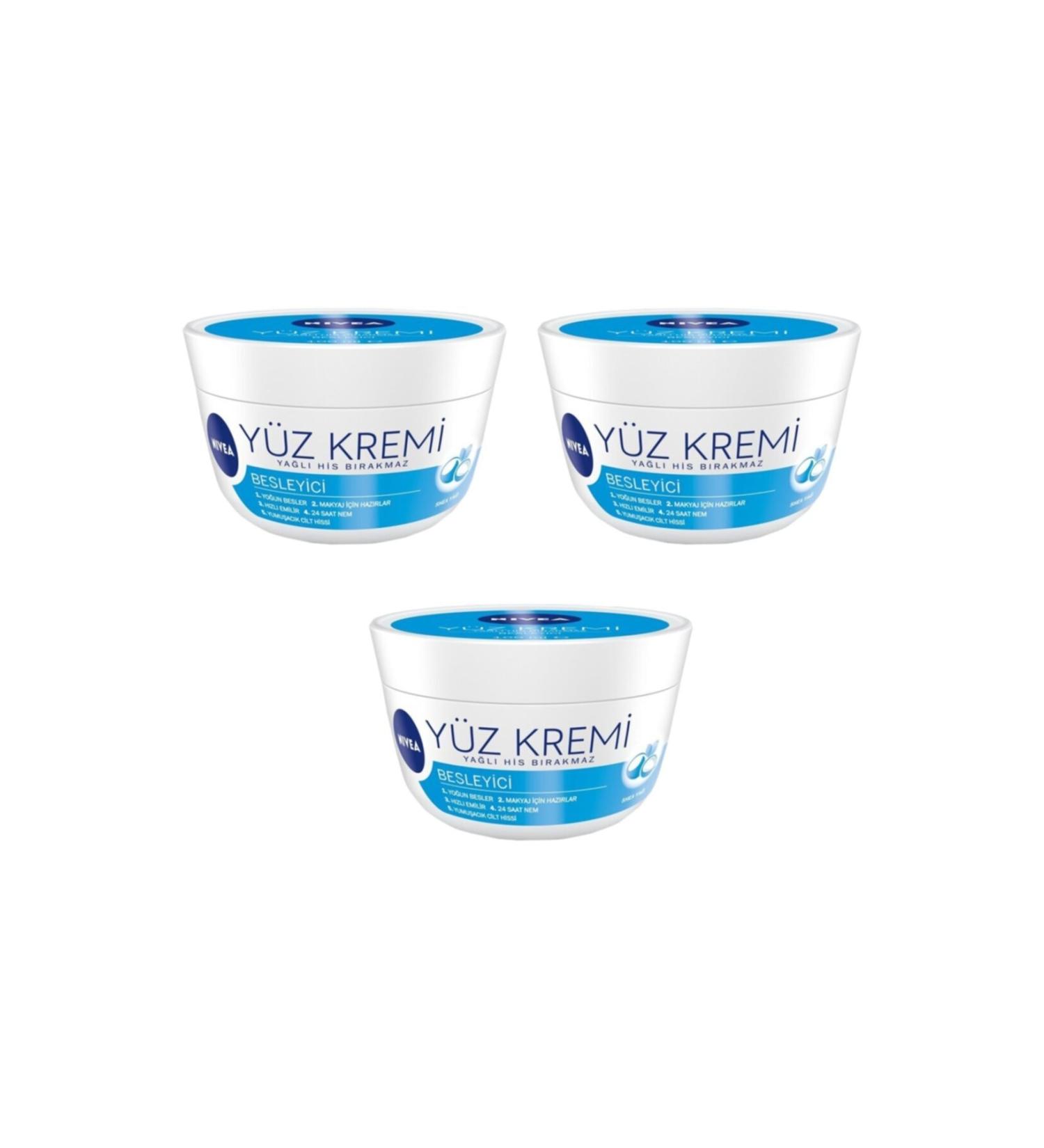 NIVEA Nourishing Face Cream 100ml X 3 Pieces