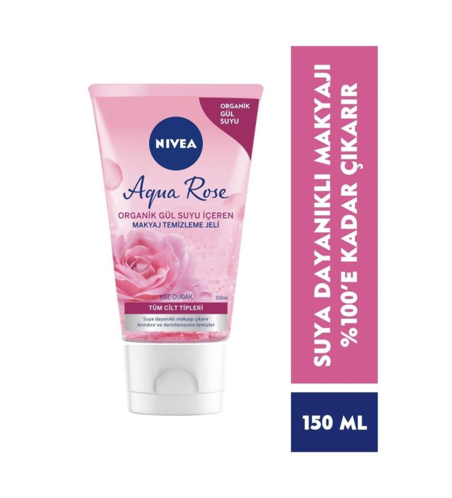 NIVEA Organic Rose Water Makeup Remover Gel that removes makeup without leaving residue eleg.1273