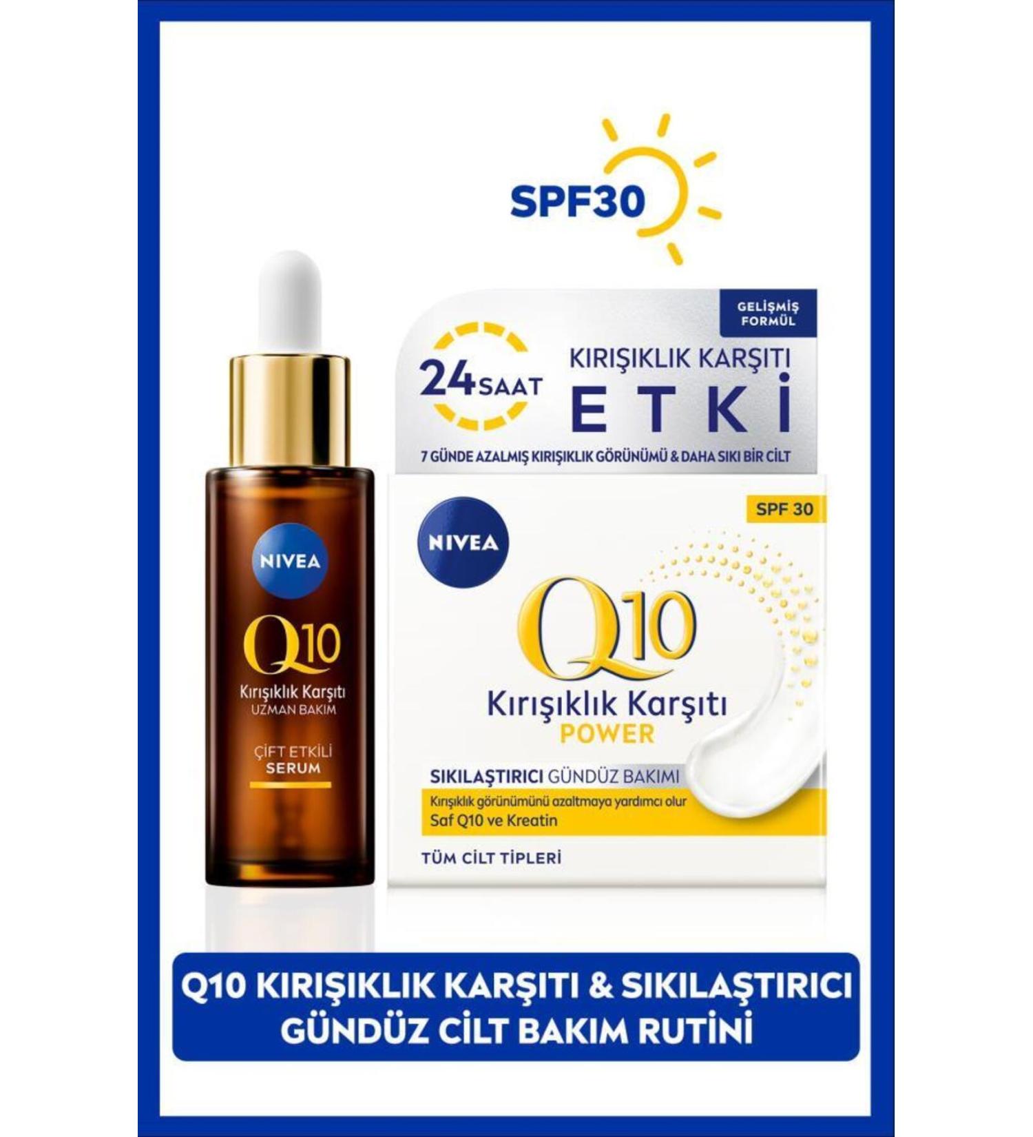NIVEA Q10 Skin Serum 30ml Luminous630 Anti-Blemish Day Face Cream 40ml BLK WW30