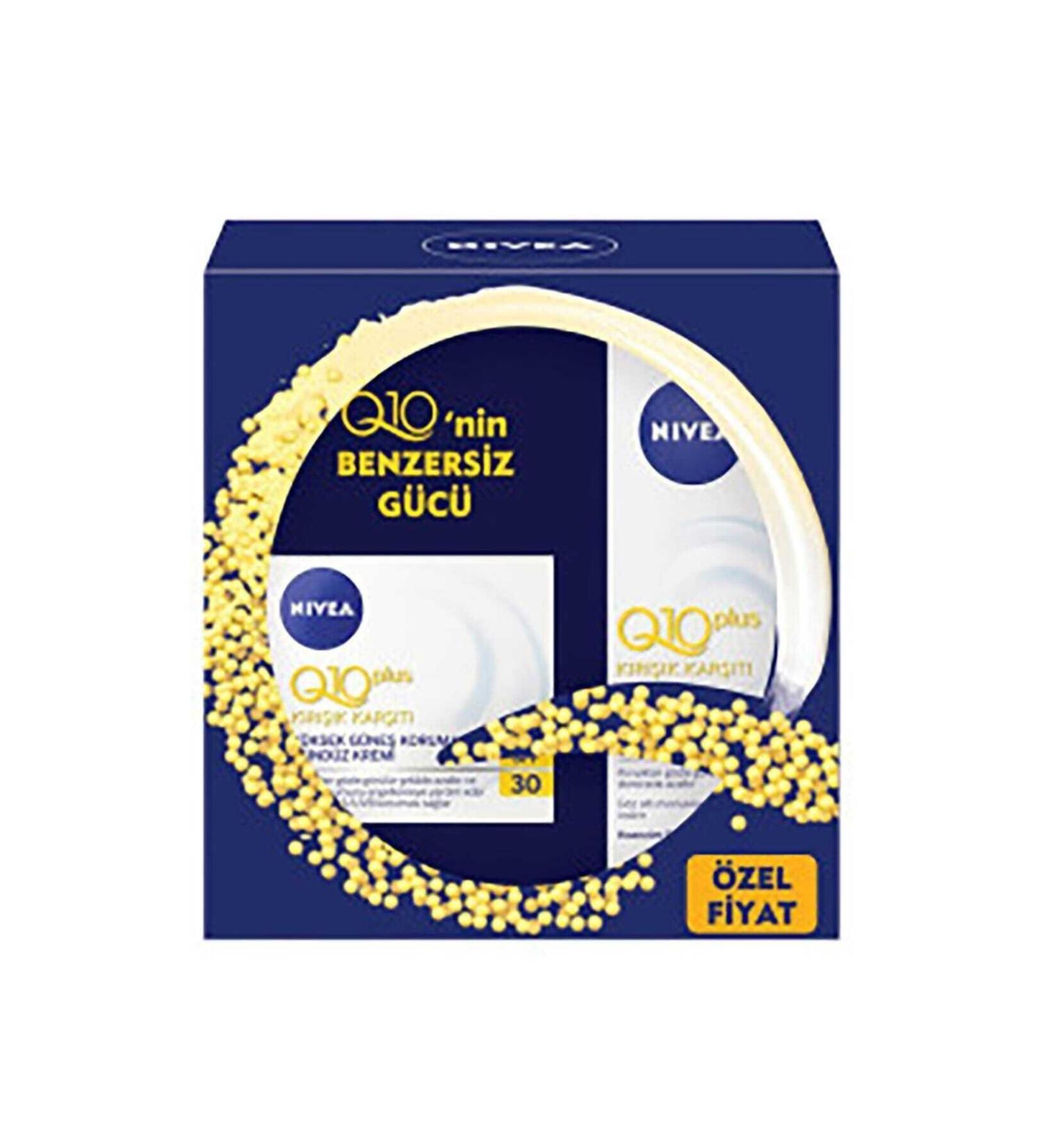 NIVEA Q10 Sun Protection Day Cream Spf30 & Q10 Eye Contour Care Cream 15 Ml