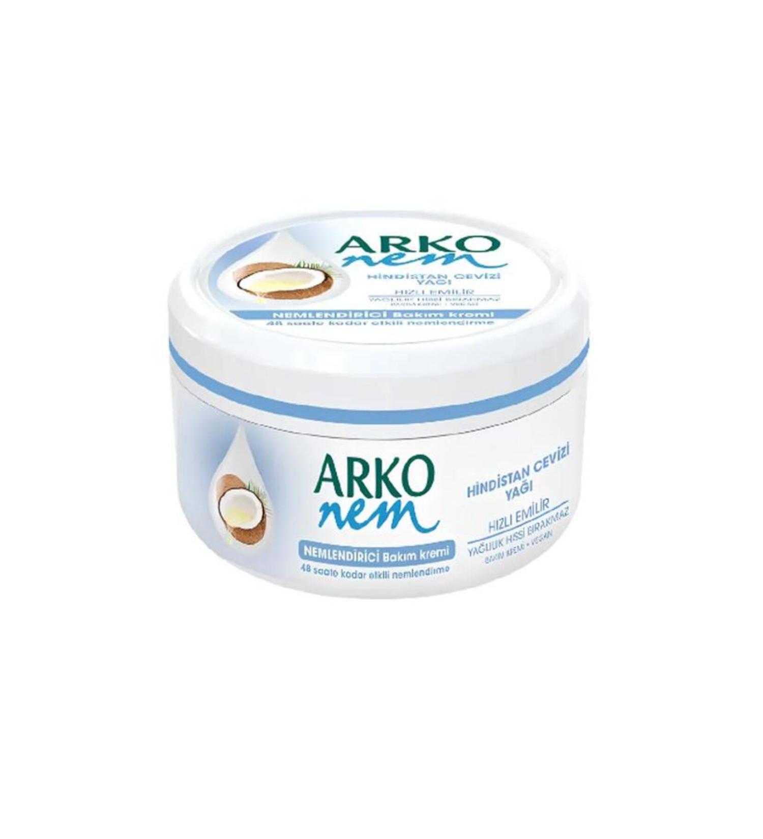 Arko COCONUT OIL CREAM 300 ML X 6 PIECES