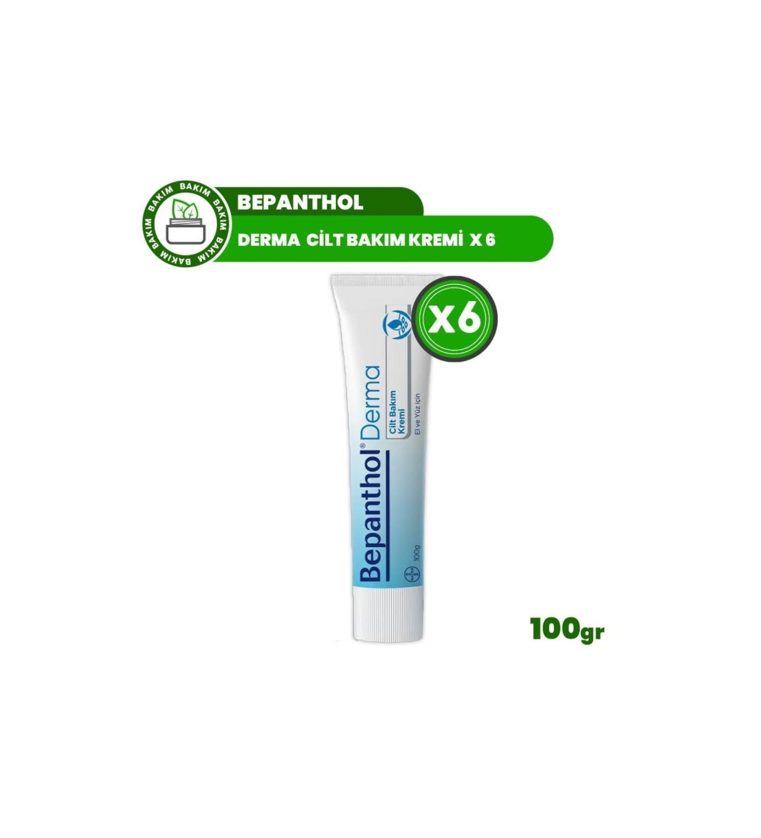 Bepanthol Derma Skin Care Cream 100 gr X 6