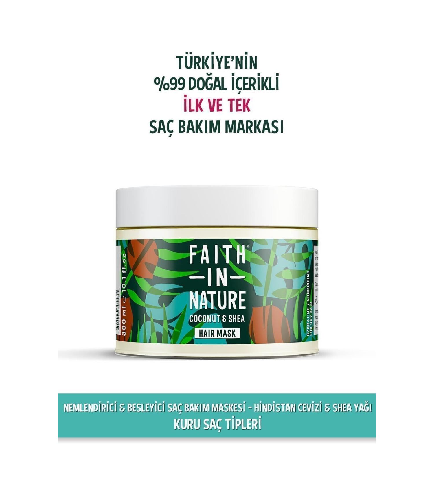 Faith In Nature Natural Moisturizing & Nourishing Hair Care Mask Coconut & Shea Butter For Dry Hair Types - Buy Online on GoSupps.com
