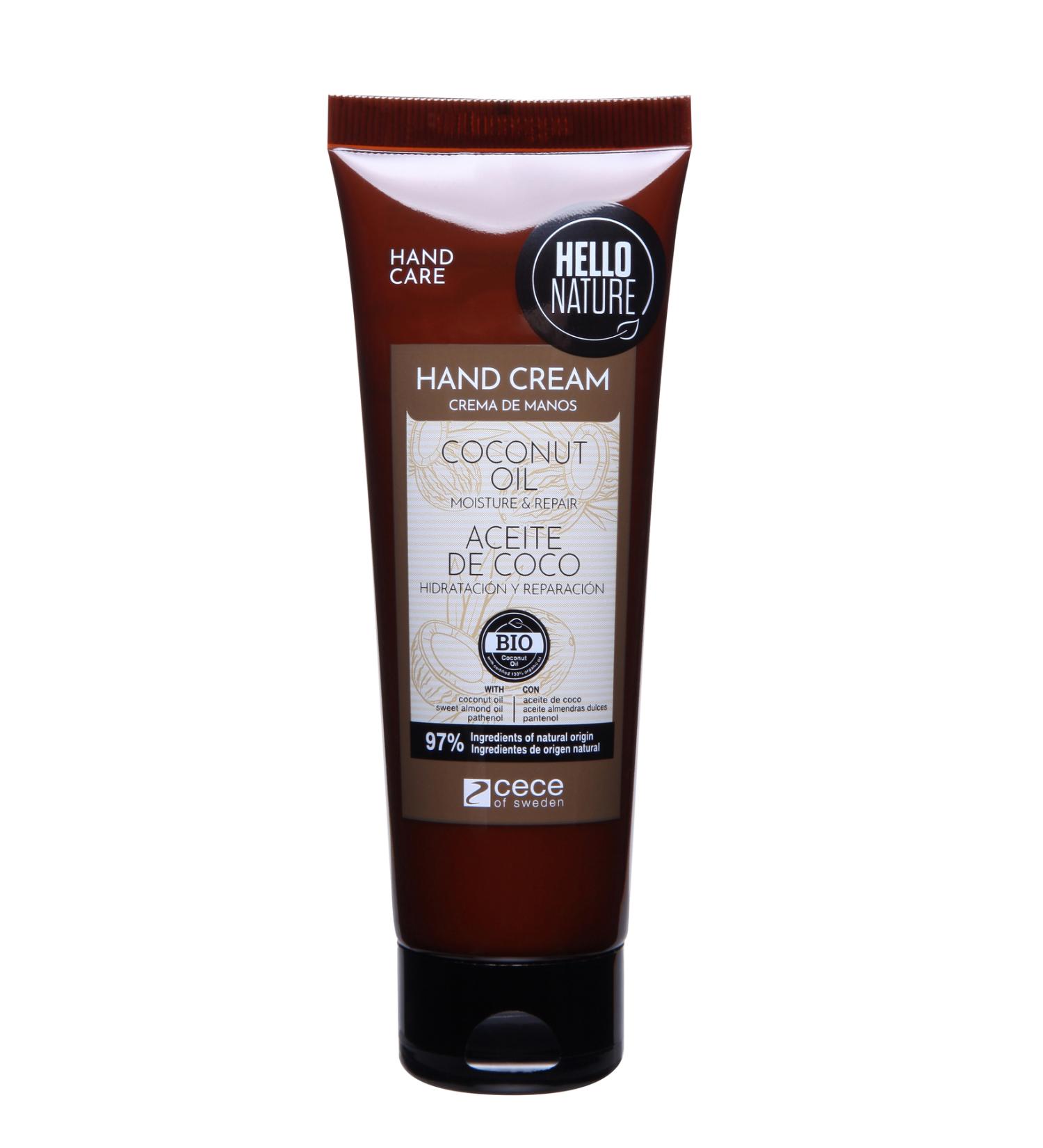 HELLO NATURE Coconut Oil Hand Cream 75 ml