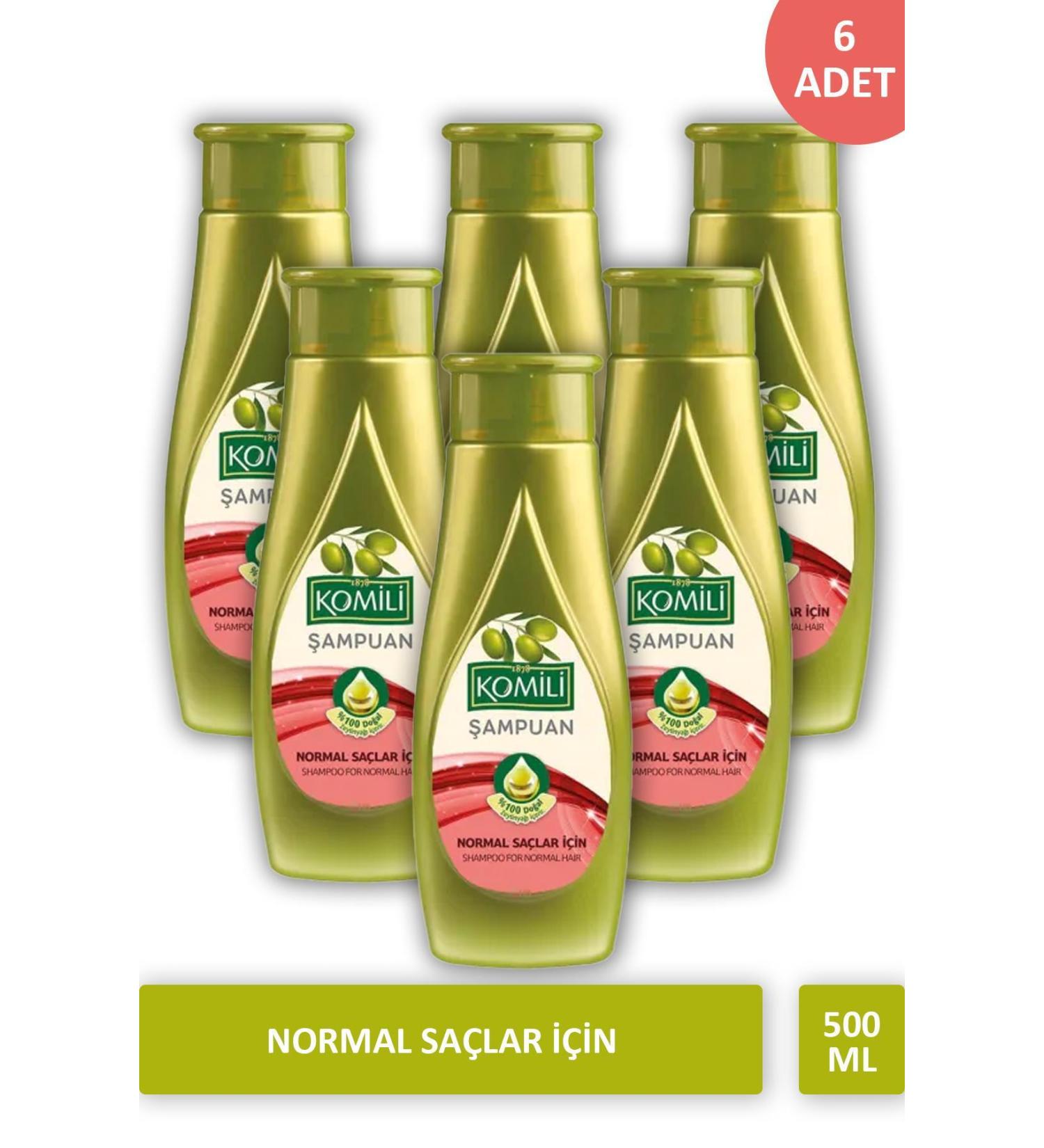 Komili Olive Oil Shampoo for Normal Hair 500 ml X 2 PCS