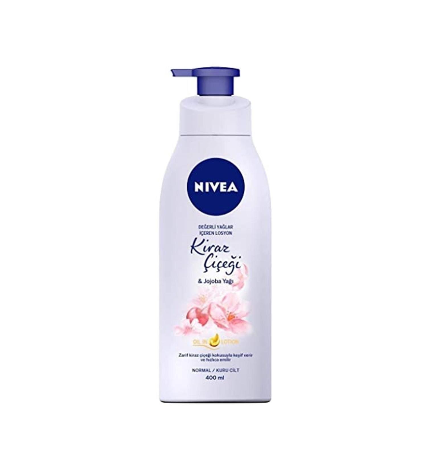 NIVEA Body Lotion with Precious Oils Cherry Blossom & Jojoba Oil For Normal/Dry Skin - Buy Online on GoSupps.com