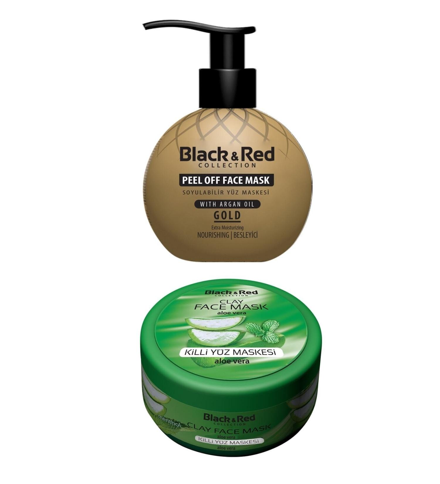 Black Red Black & Red Peelable Gold Face Mask Nourishing 250 ml - Clay Face Mask Aloe Vera 400 gr - Buy Online on GoSupps.com