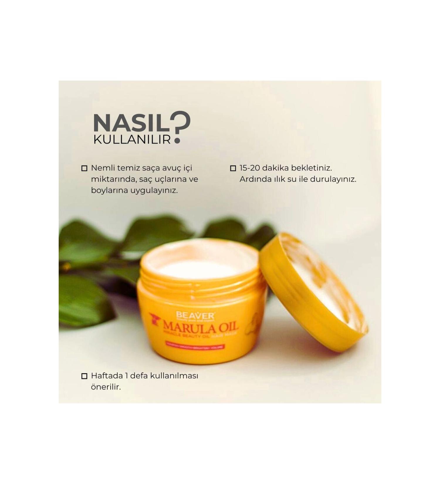 3M Beaver Marula Oil Hair Mask Marula Oil Hair Care Mask 250 ml - Buy Online on GoSupps.com