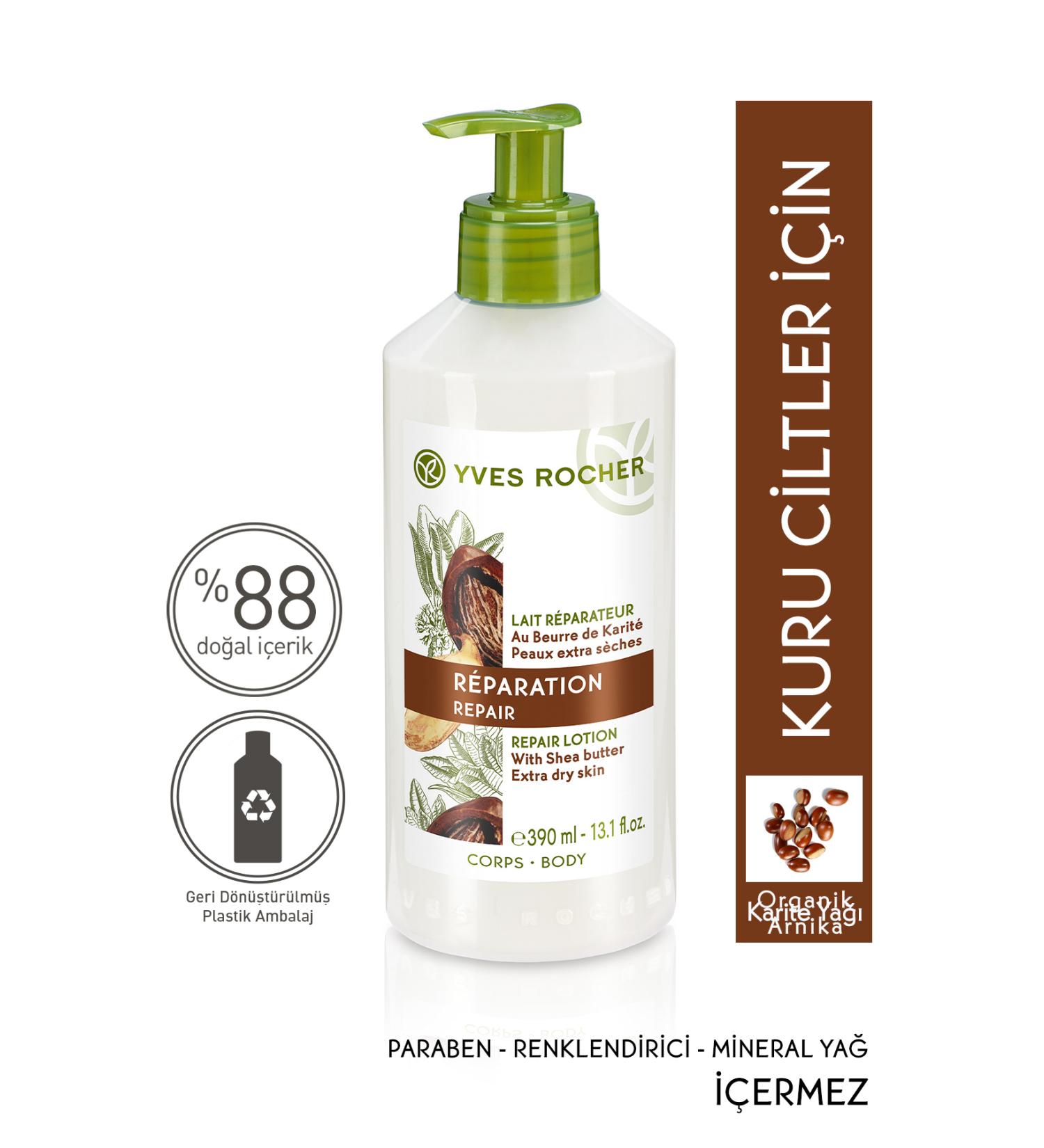 Yves Rocher Repairing Body Milk for Dry Skin - Shea & Coconut - 390 ml