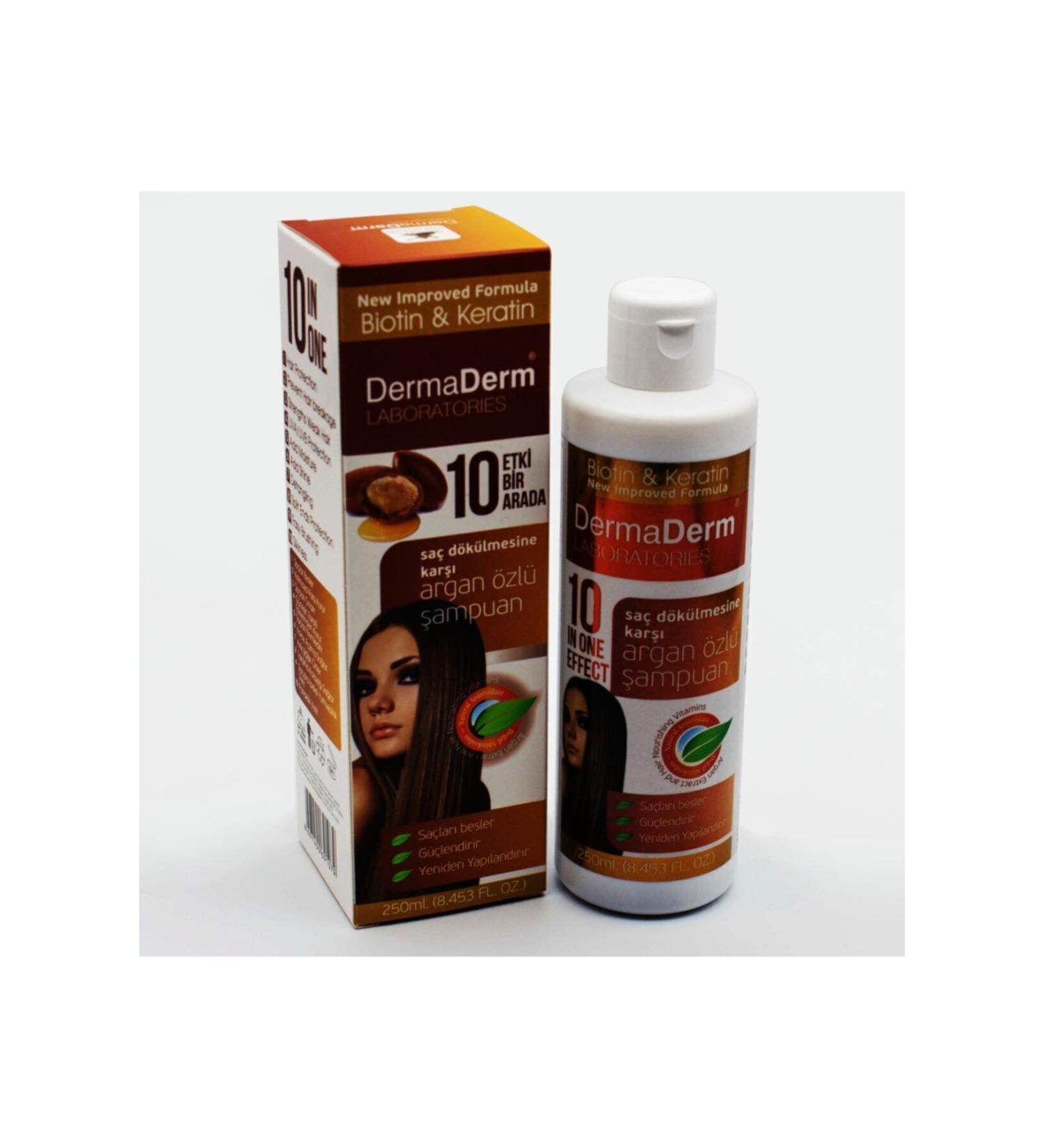 DermaDerm Argan Oil Essence Hair Care Shampoo 250 Ml