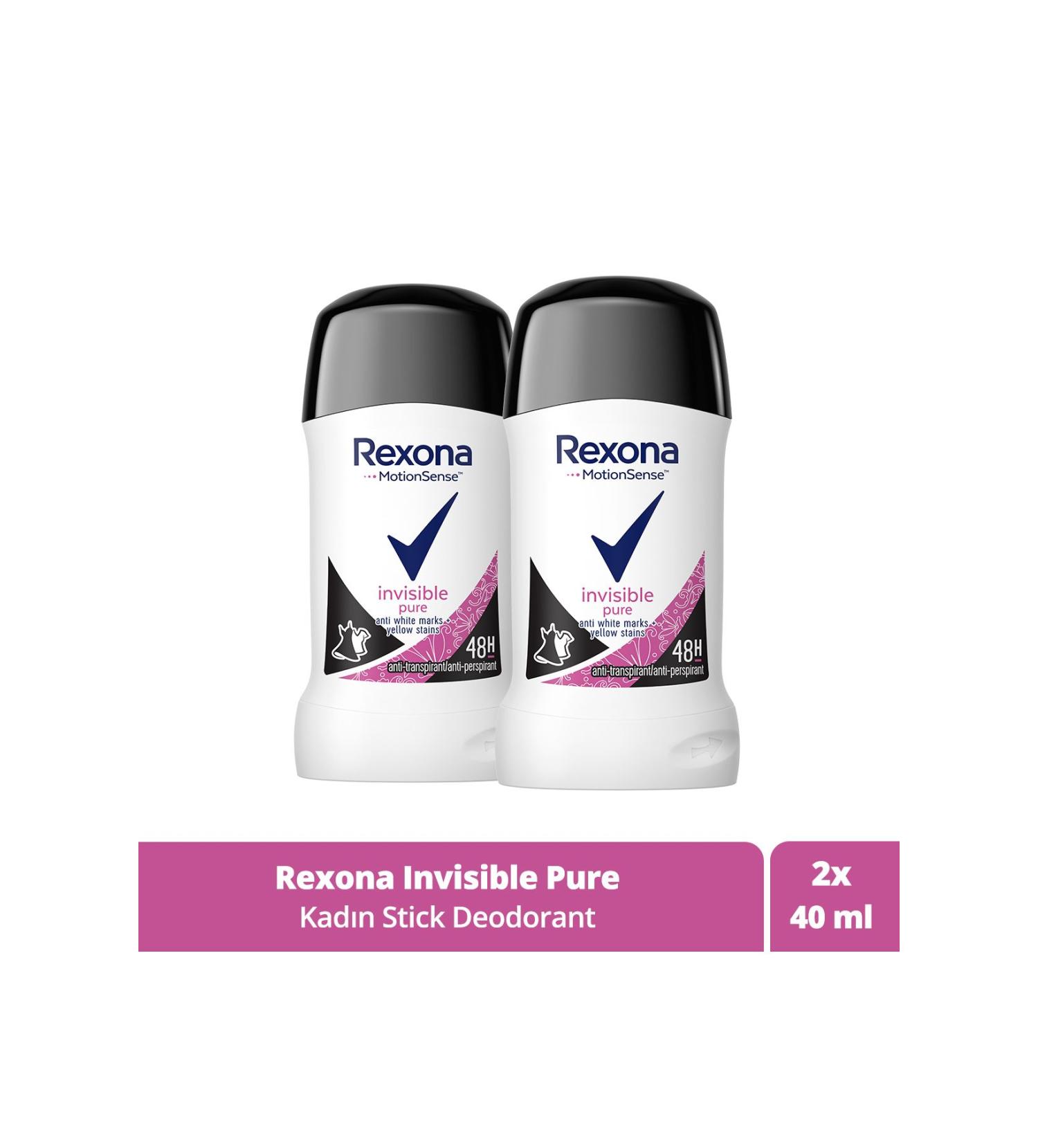 Rexona Motionsense Women's Stick Deodorant Invisible Pure 40 ml - Buy Online on GoSupps.com